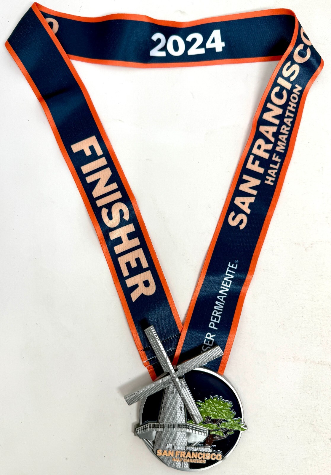 2024 Kaiser Permanente San Francisco KPSF Half Marathon Windmill Finisher Medal