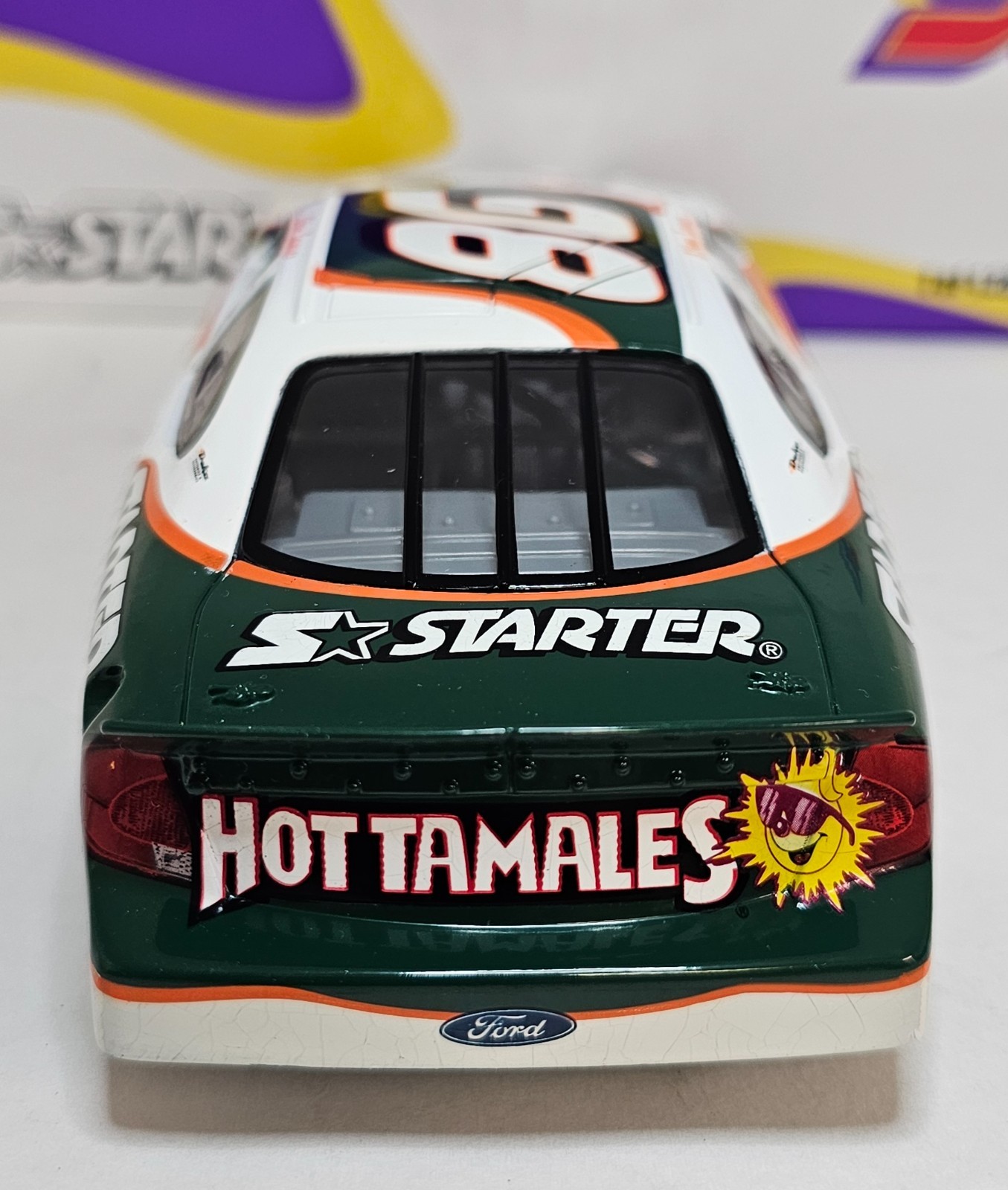 #98 1/24 UNIVERSITY OF MIAMI NASCAR BUSCH SERIES FORD TAURUS RACED AT HOMESTEAD