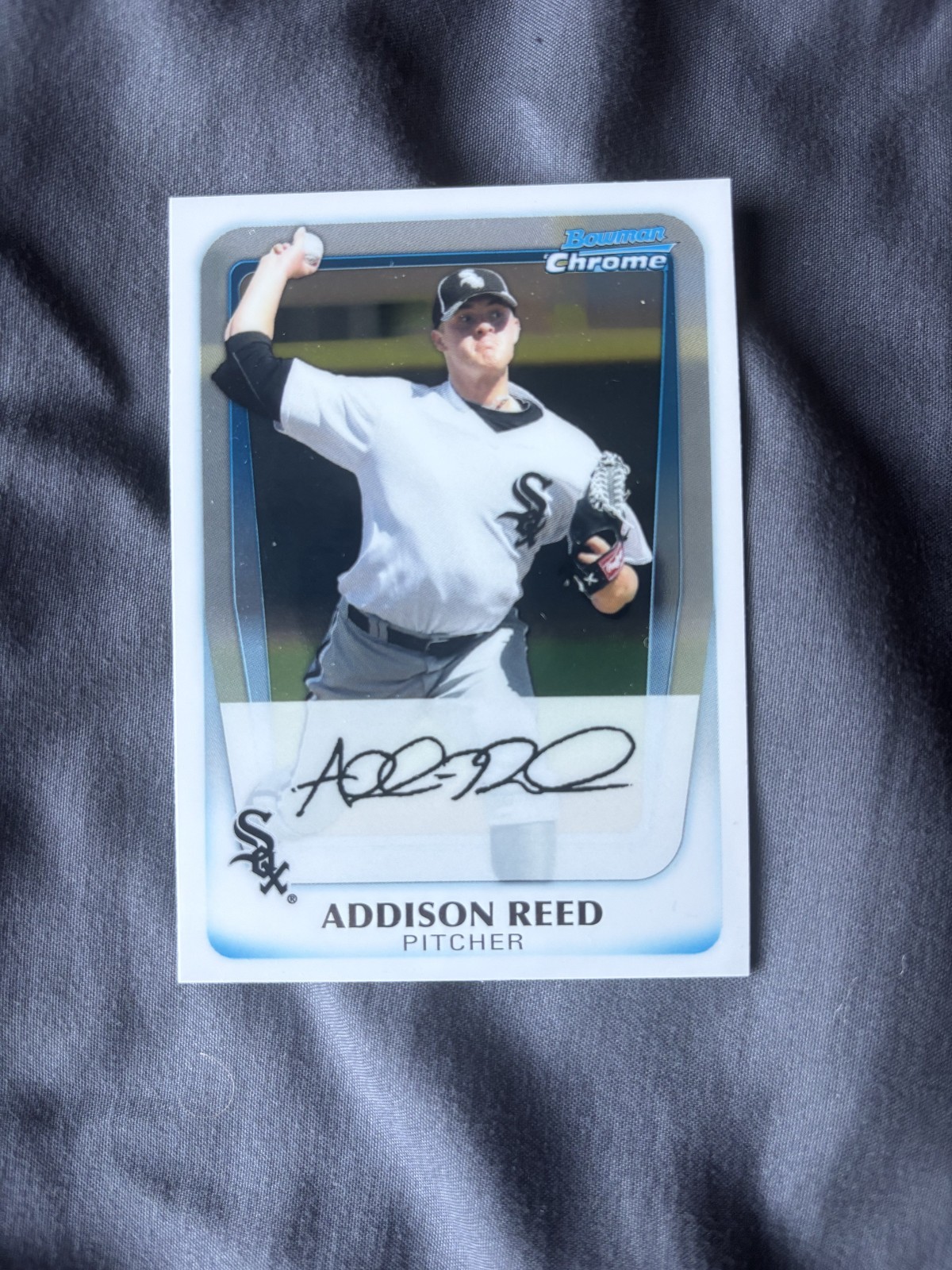 2011 Bowman Chrome Prospects Autograph Addison Reed #BCP95 Auto White Sox