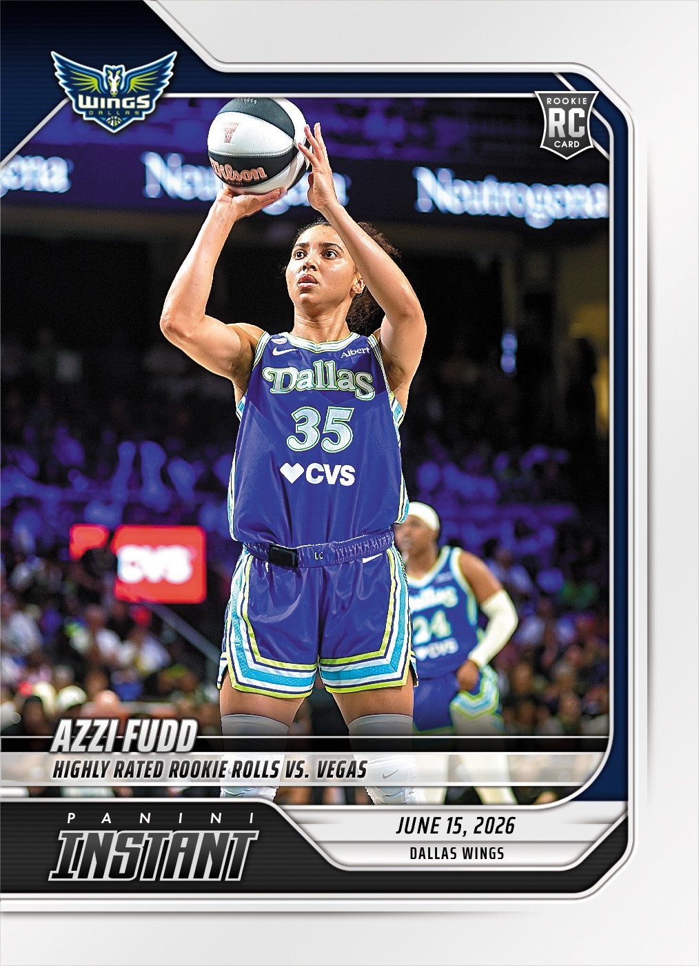 2026 Panini Instant WNBA #160 Azzi Fudd Dallas Wings RC PRESALE