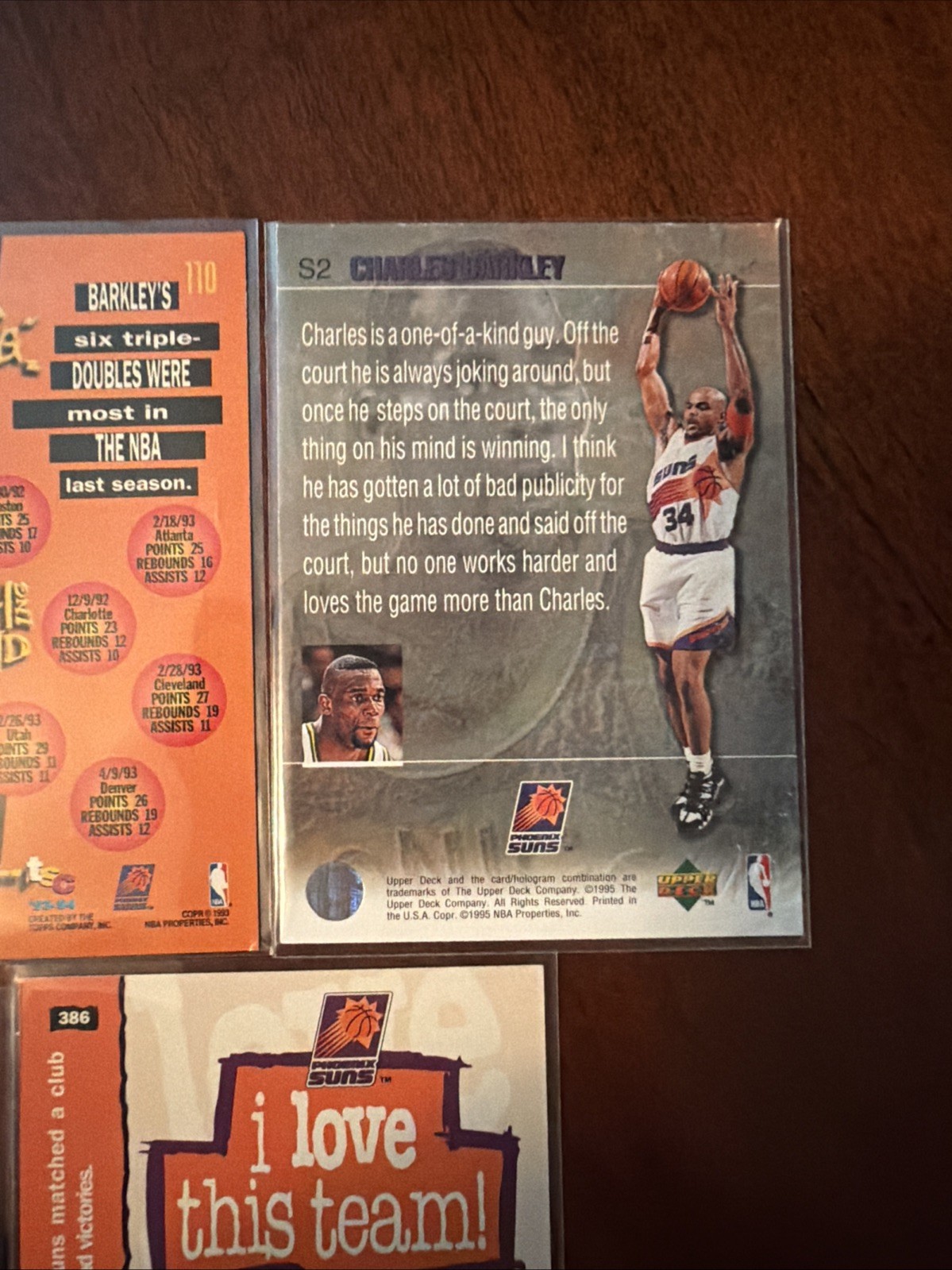5 Various Charles Barkley Basketball Cards Inserts And Base Cards