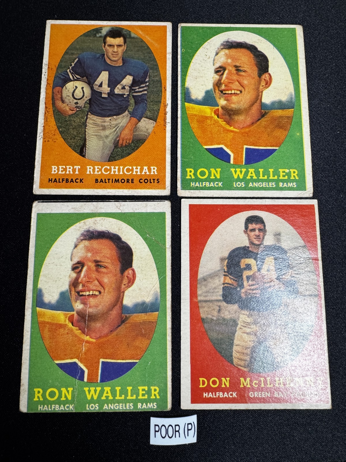 1958 Topps Football Cards 1-132 (P-NM) – You Pick – Complete Your Set