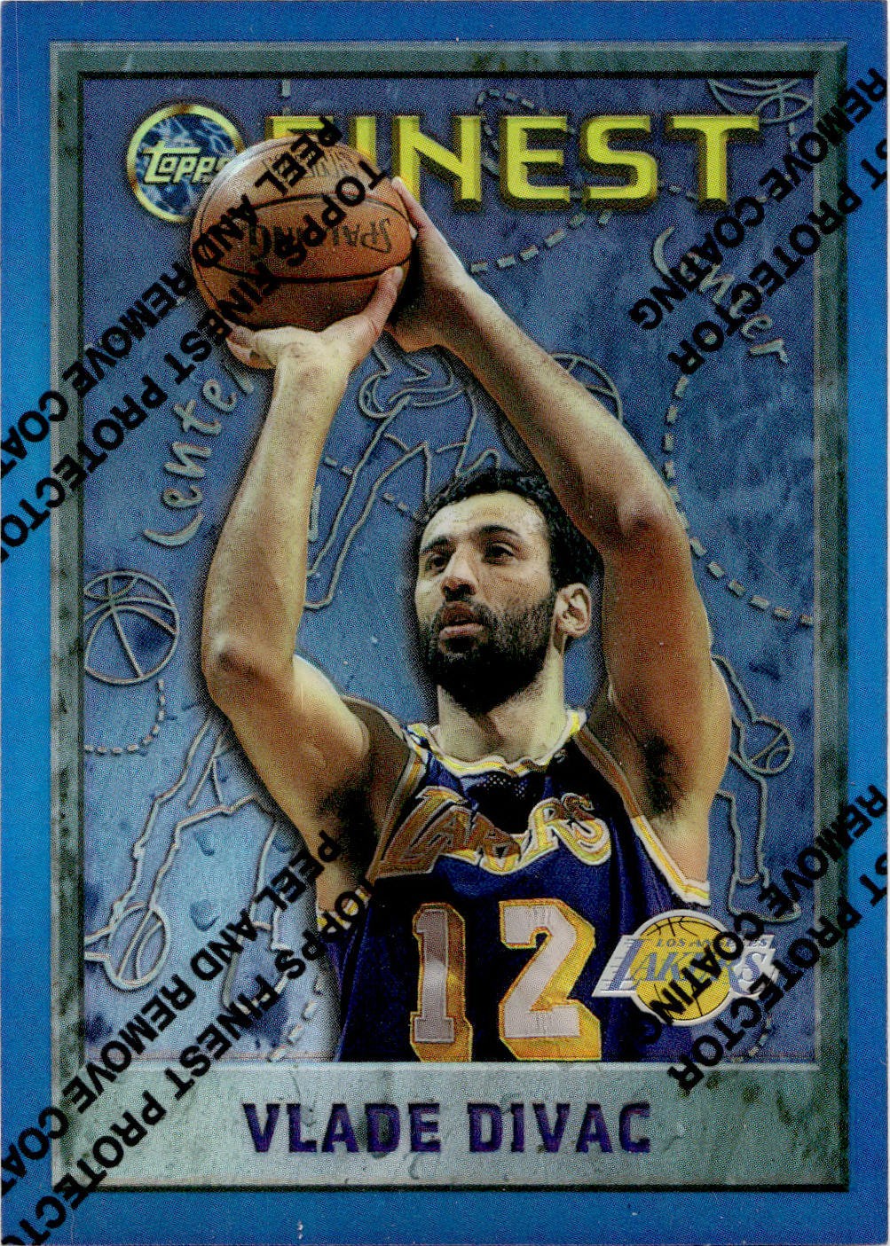 1995-96 Finest #219 Vlade Divac Refractors LAKERS HOFer