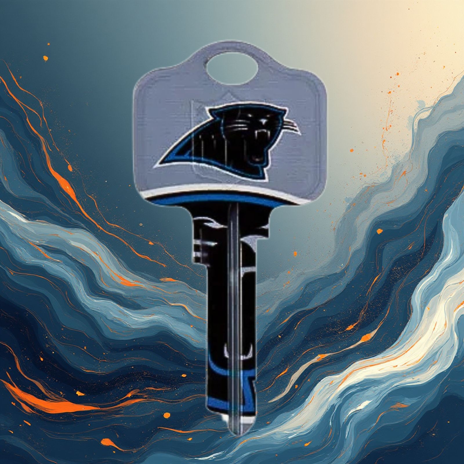 Officially Licensed NFL Football Team House Key Blank, Kwikset Schlage