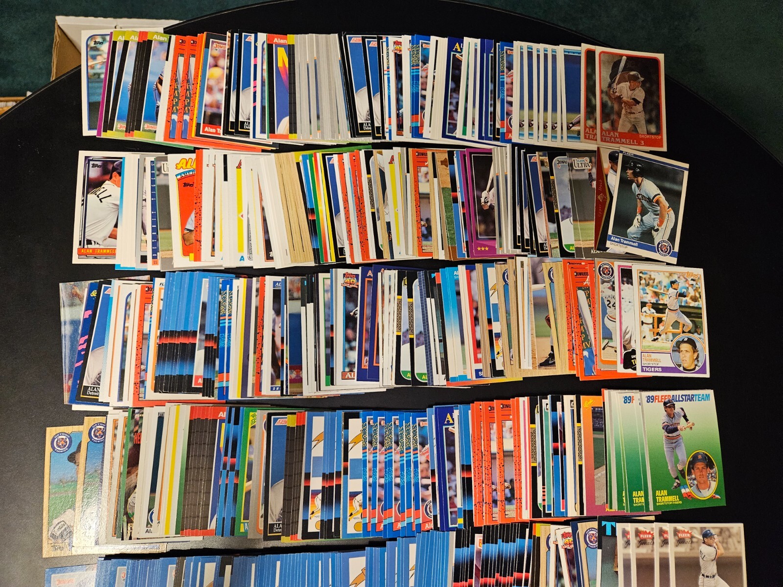 Huge HOF Player Lot of 800 Alan Trammell Cards – Inserts, Base, Parallels