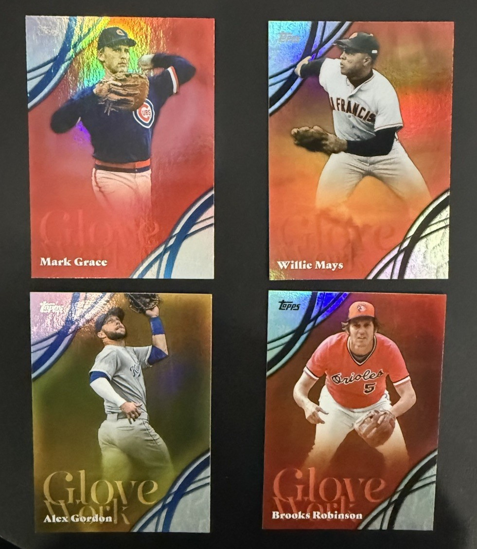 Topps 2026 Glove Works Insert 4-Card Lot Grace Mays Gordon Robinson GW