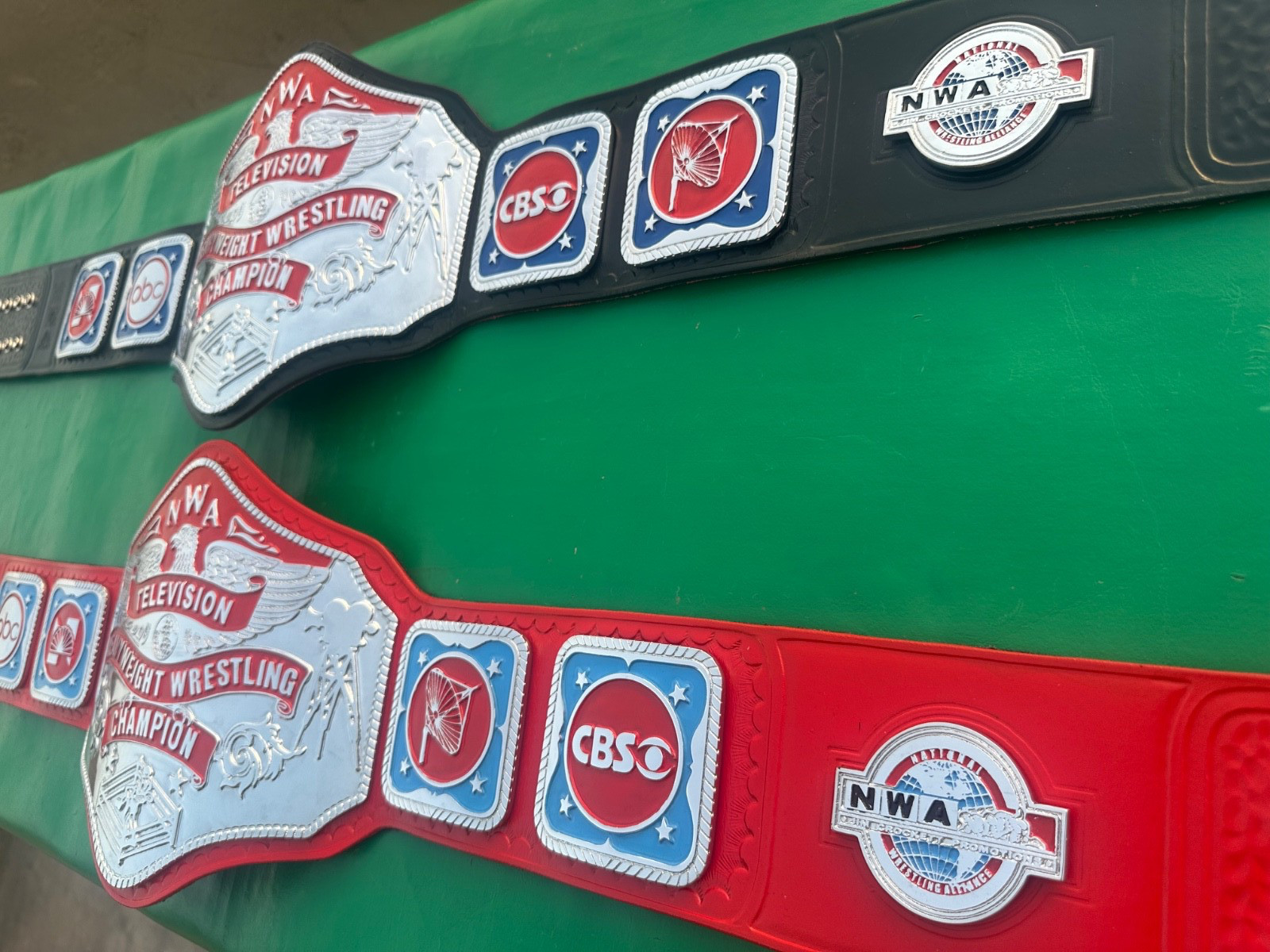 NWA television Heavyweight championship belt Couple