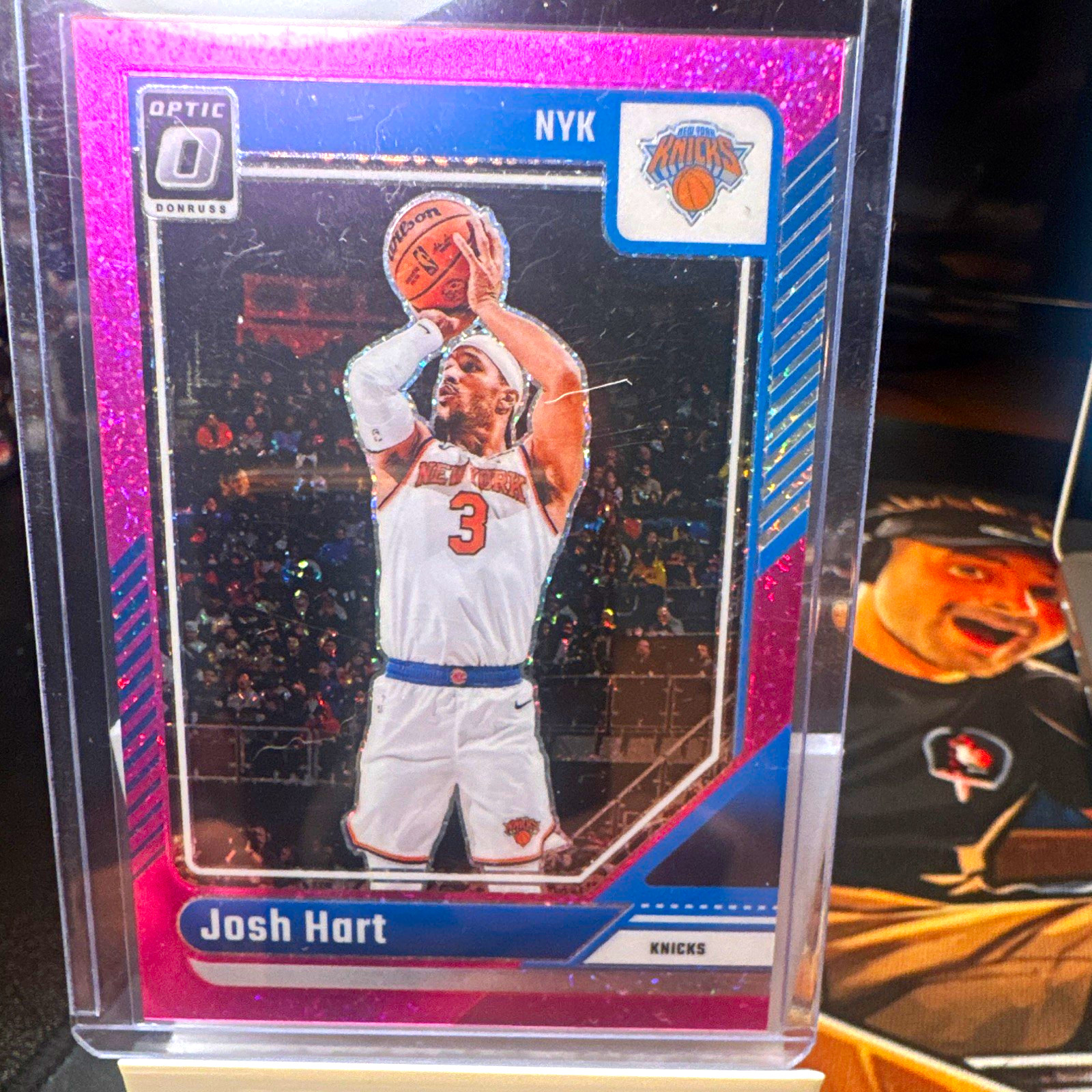 Panini Donruss Optic Josh Hart New York Knicks Pink Glitter Prizm #102 /275