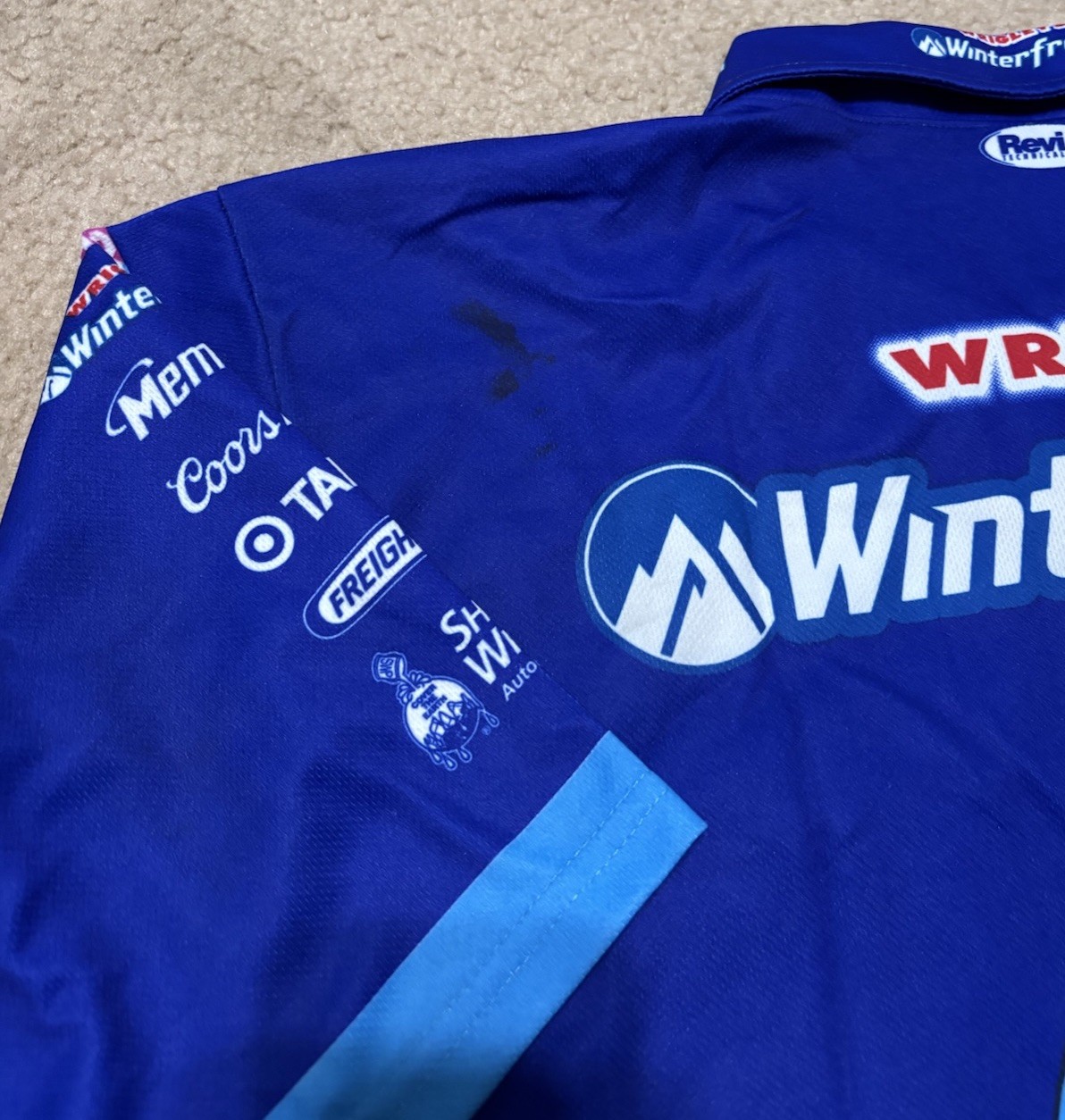 2XL Winter Fresh Wrigley’s Gum Nascar Pit Crew Shirt Dodge Ganassi Racing