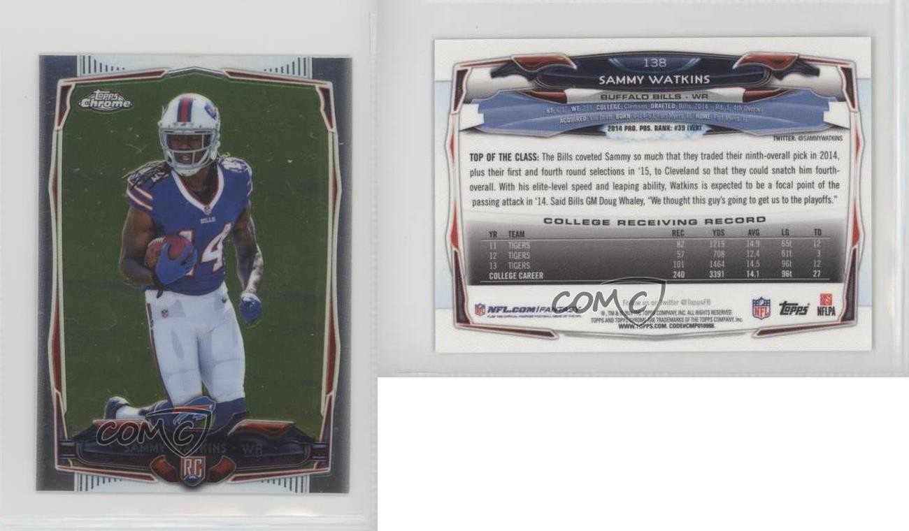 2014 Topps Chrome Mini Sammy Watkins (Standing Upright) #138 Rookie RC p6d