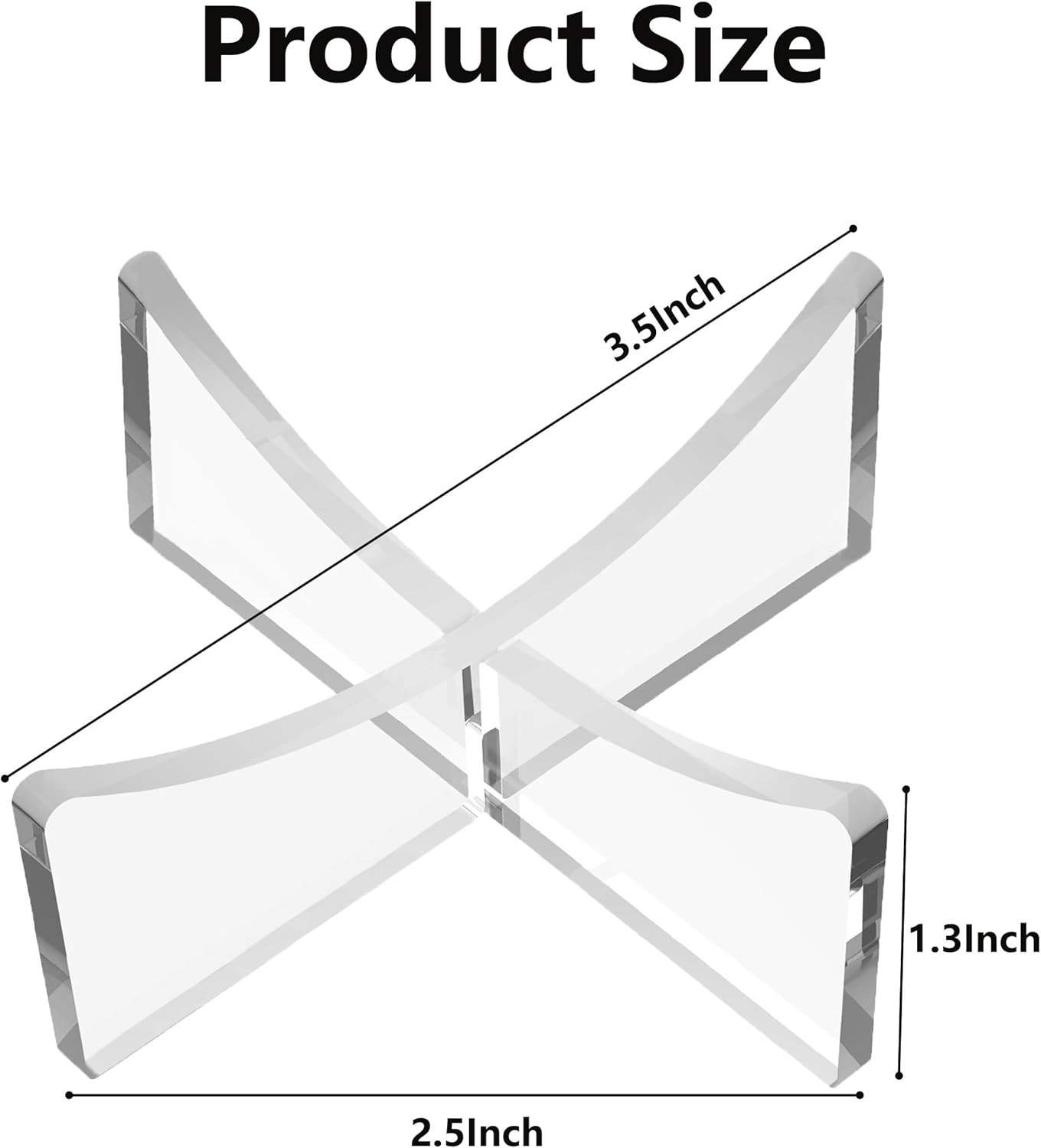 Basketball Stand, 3-Pack Acrylic Ball Stand for Display, Clear Storage Holder fo