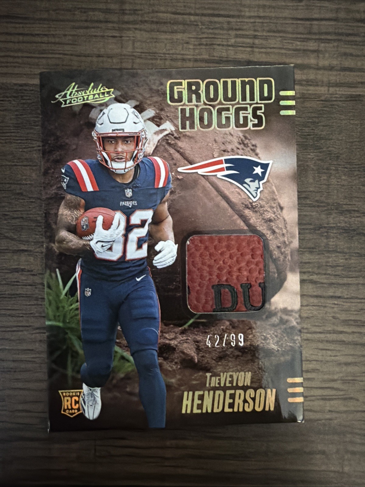 2025 Panini Absolute – Ground Hoggs Materials TreVeyon Henderson Gold /99