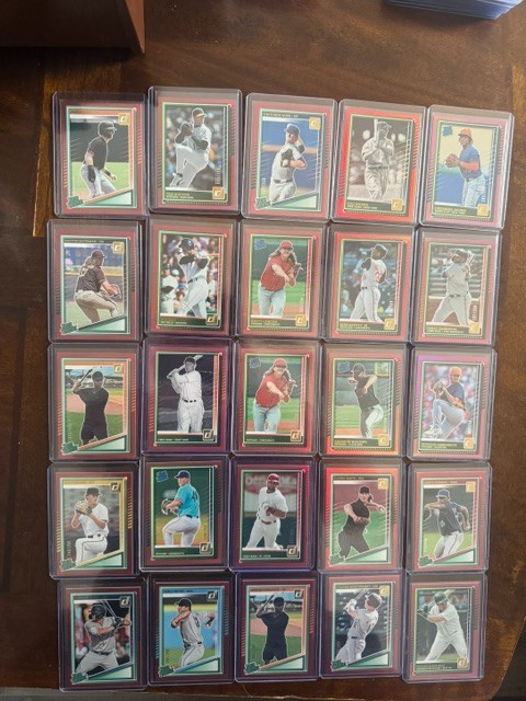 2025 Donruss 272 Card Color # Lot – Green, Purple, Orange, Red, Green SP CRAZY!