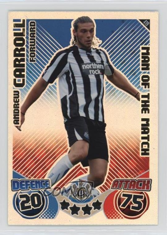 2010 Match Attax English Premier League Man of the Andy Carroll Andrew #419 0jf5