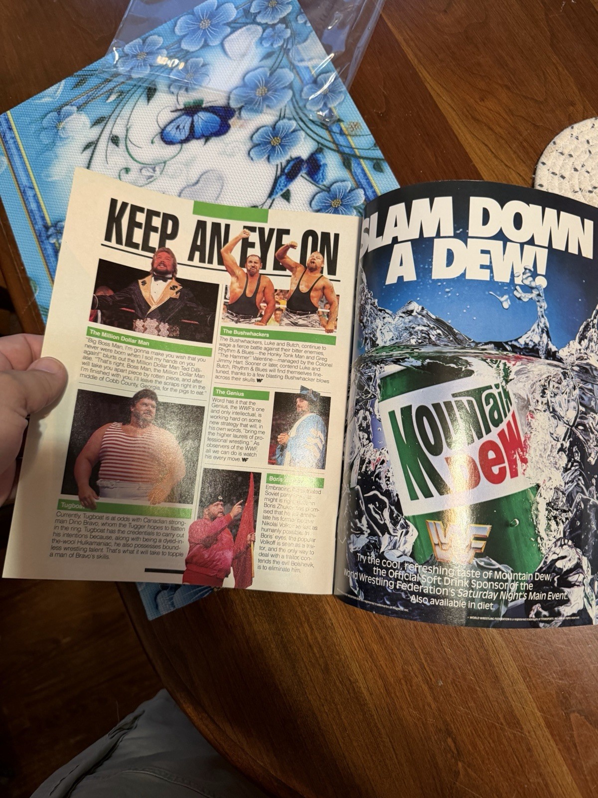Vintage 1990 WWF Summer Slam Official Souvenir Edition Wrestling Program PA