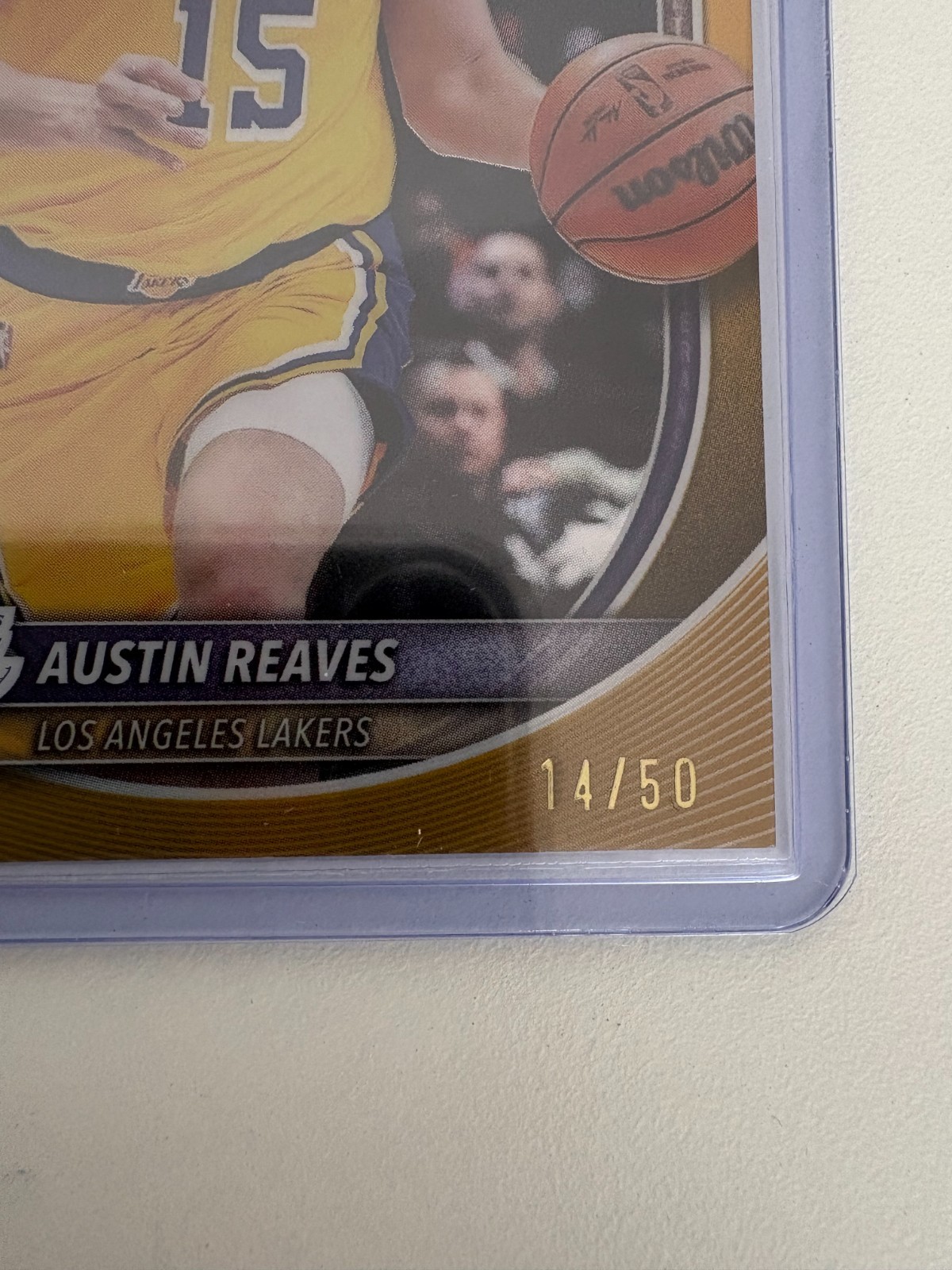 2025-26 Bowman Basketball Austin Reaves gold /50 Color Match
