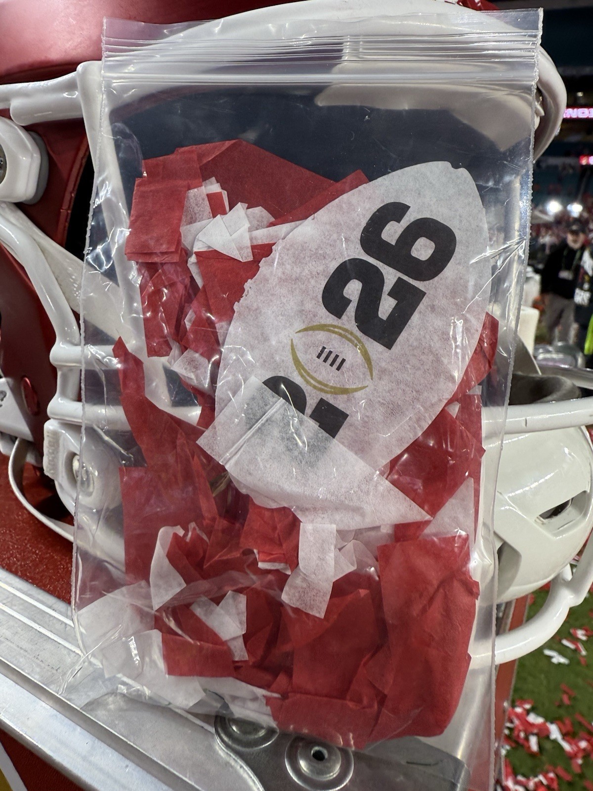 2026 INDIANA Hoosiers CFP National Championship Game On Field Confetti! – LARGE