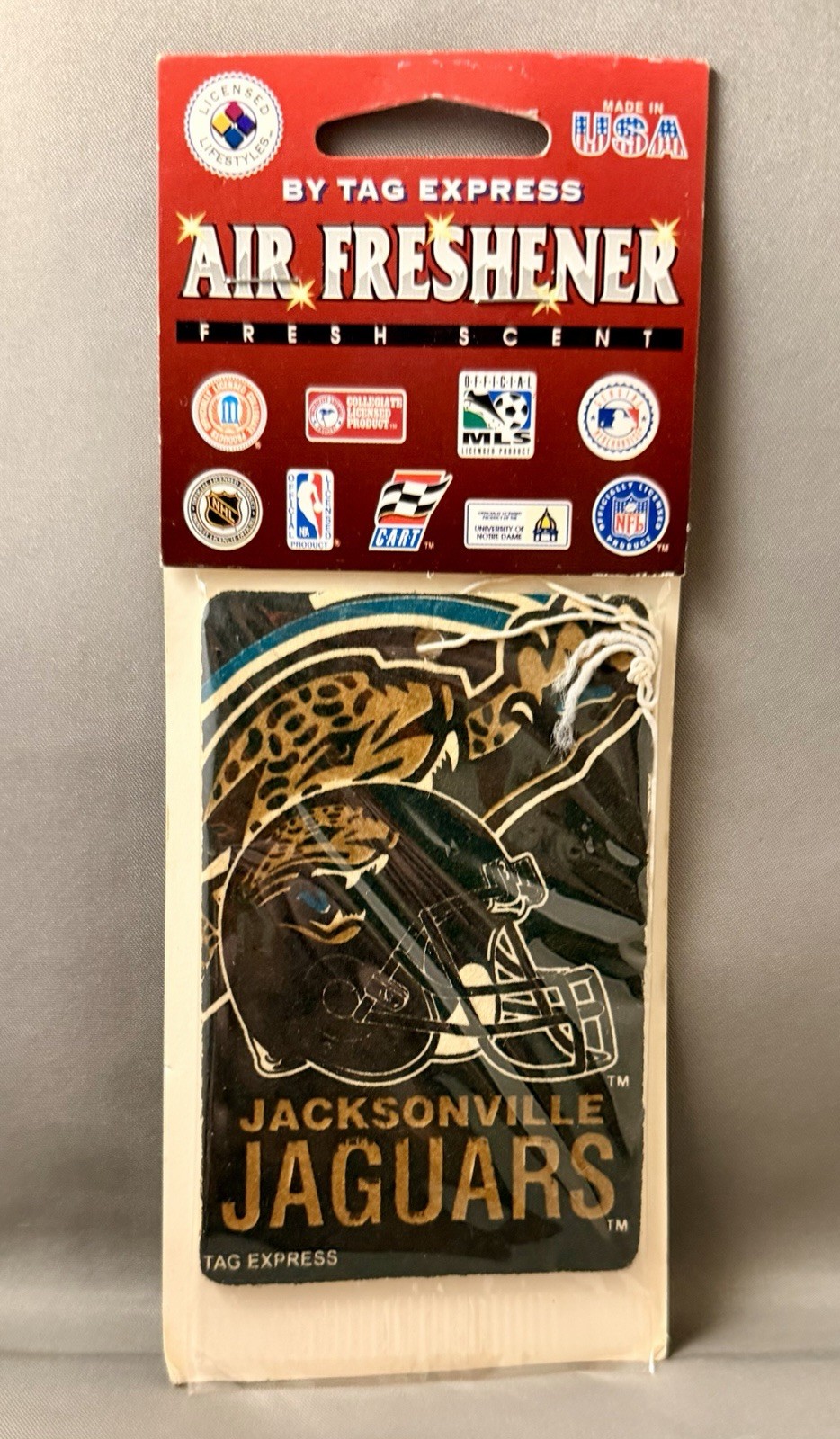 Jacksonville Jaguars Car Air Freshener Fresh Scent New In Package