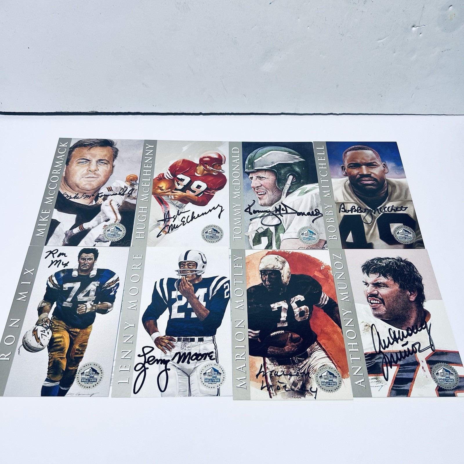 1998 Ron Mix NFL Signature Series Autograph Set 116 Sports Art Cards 29/2500
