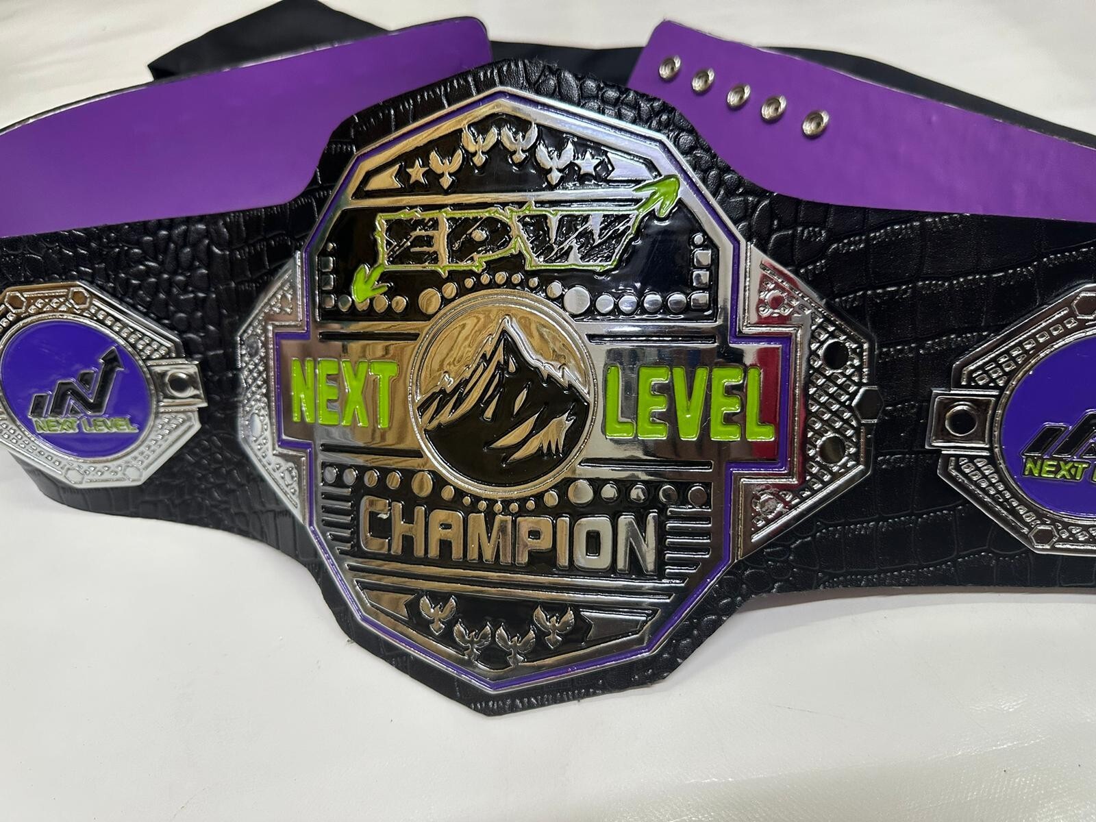 NEW CUSTOM MADE WRESTLING BELT 2MM CROCO LEATHER BELT