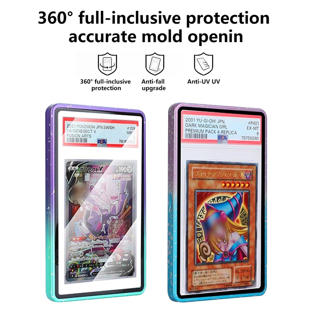 1-10PCS Magnetic Metal Slabs Protector Case Stackable for PSA & CGC Graded Cards