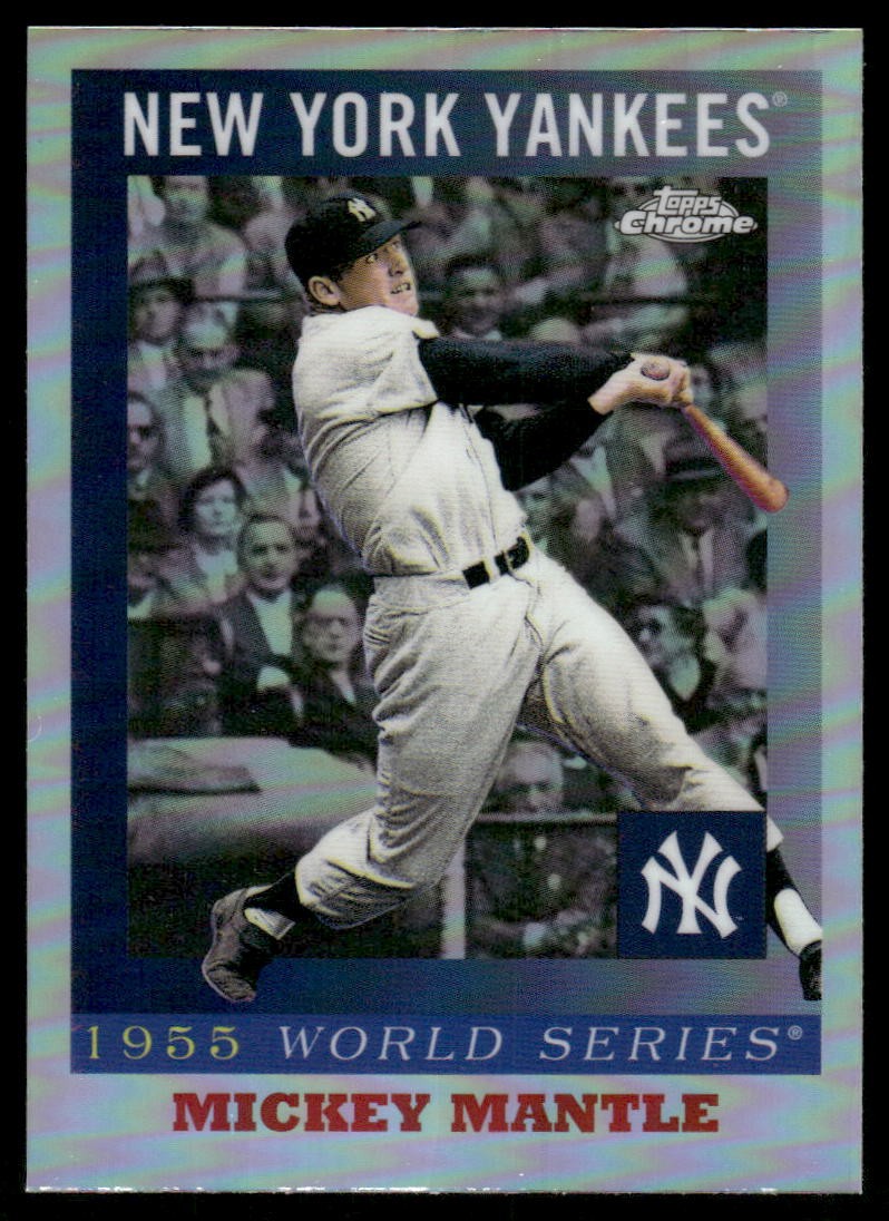 2025 Topps Chrome Platinum #55WS-10 Mickey Mantle 1955 World Series