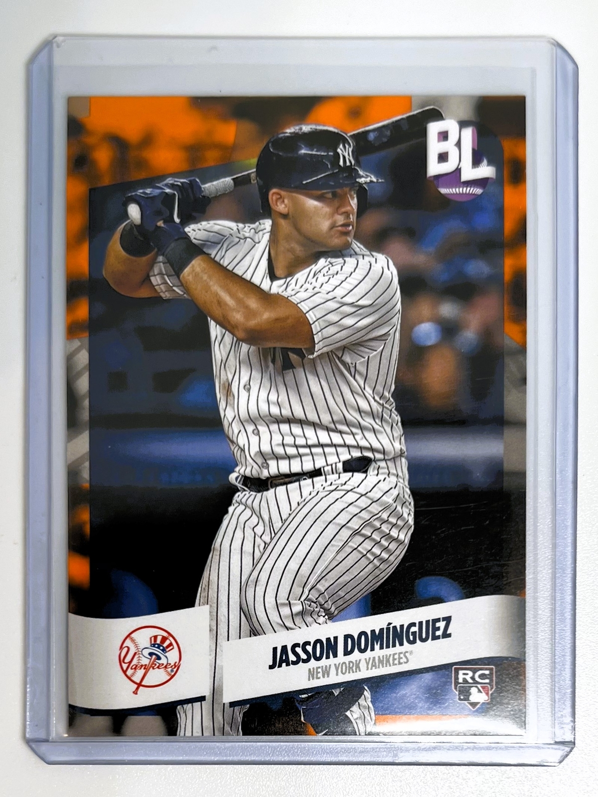 Jasson Dominguez 2024 Topps Big League #160 Rookie Orange Foil – NY Yankees