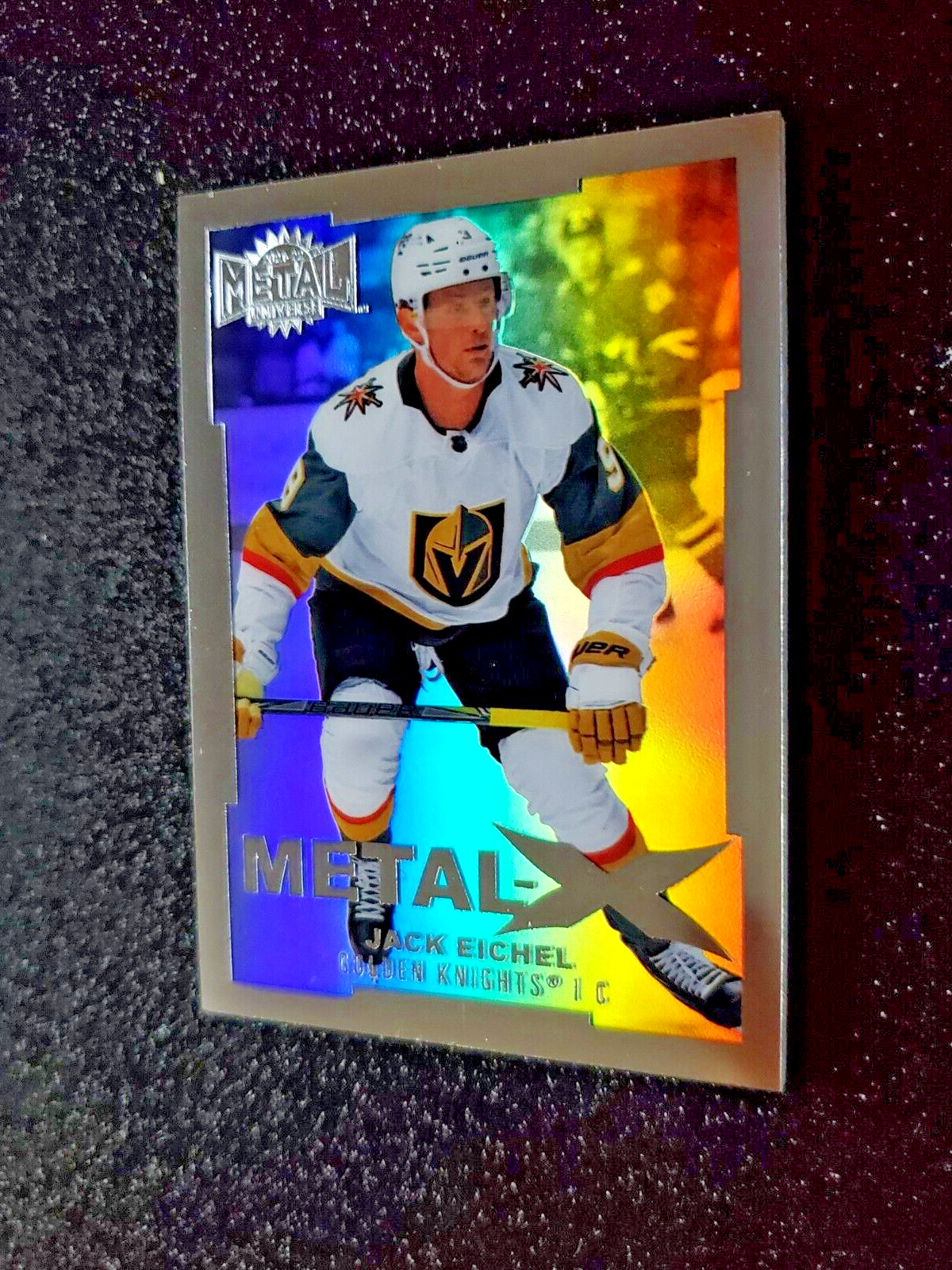 2021-22 Skybox NHL Metal Universe #MX31 Jack Eichel METAL X Holo SSP CASE HIT