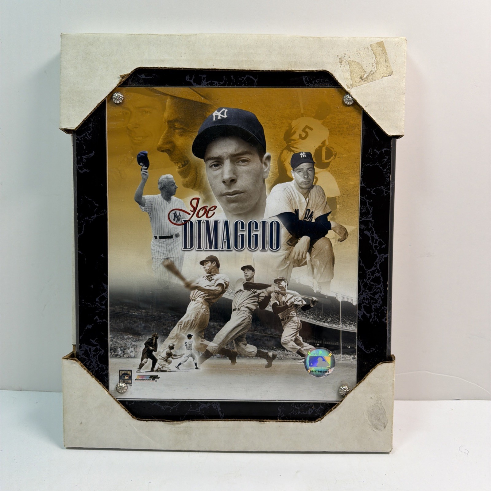 Vintage Joe DiMaggio Plaque Still In Original Packaging 10.5×13