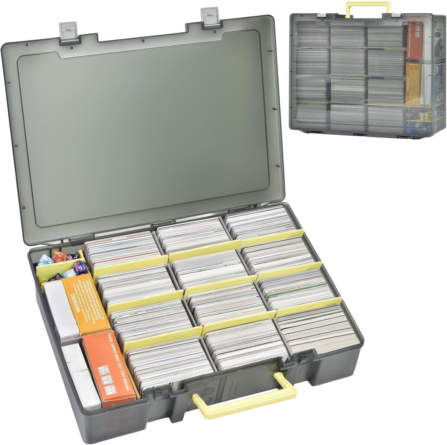 Large Capacity Trading Card Storage Box – Grey`