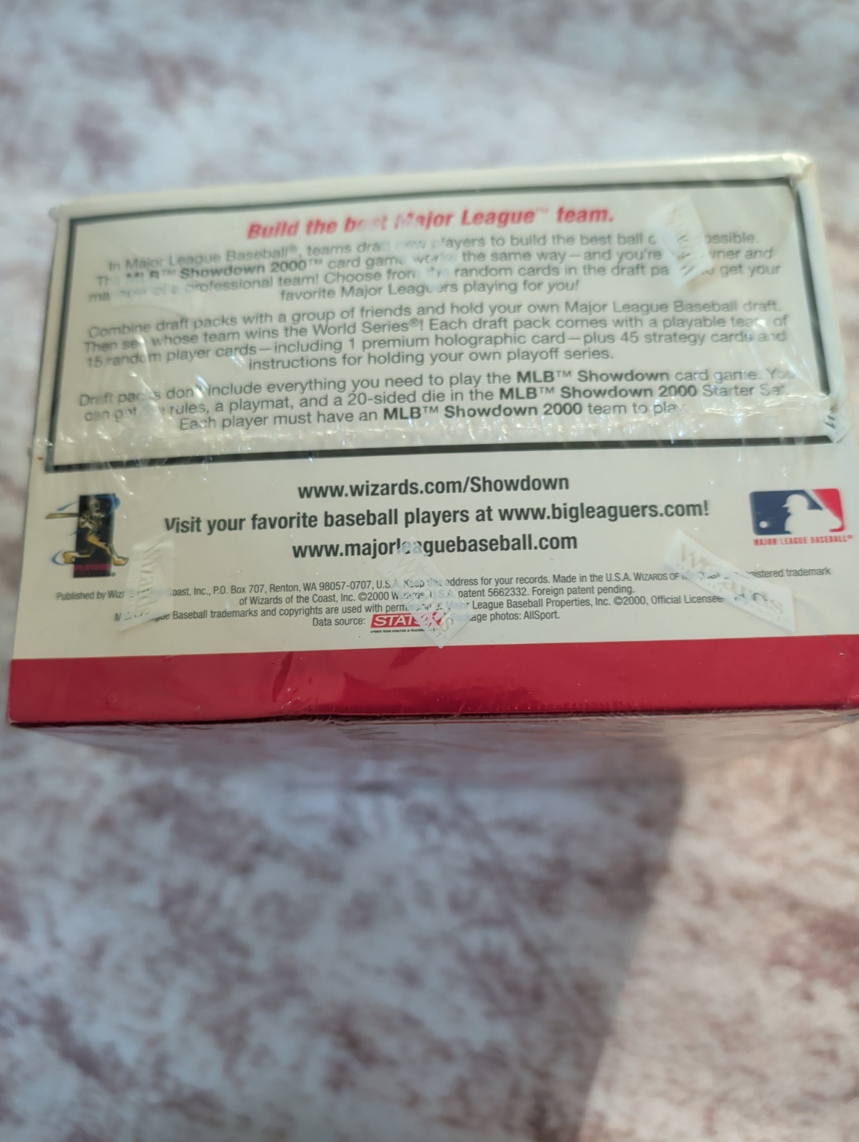 Box Of Sealed 2000 MLB Showdown Draft Pack Unopened and is 1st edition (12 Packs