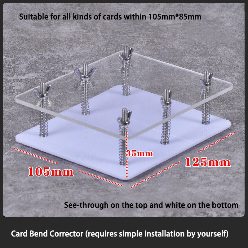 1PC Sports Card Bend Corrector – White Press Tool for All Cards Ships from USA