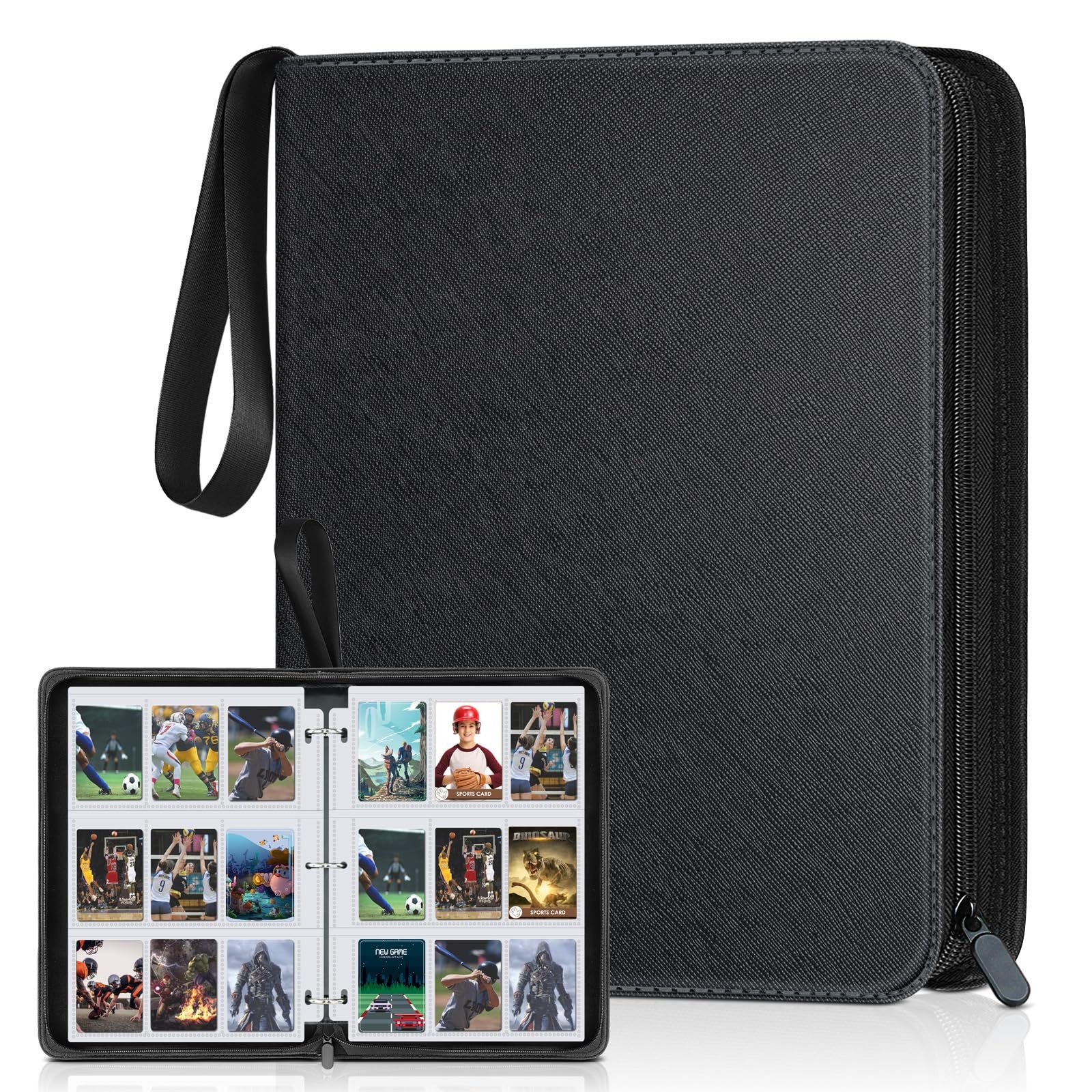 900 Pockets Card Binder, Trading Card 9 Pocket Durable Card Holder Album, Bas…