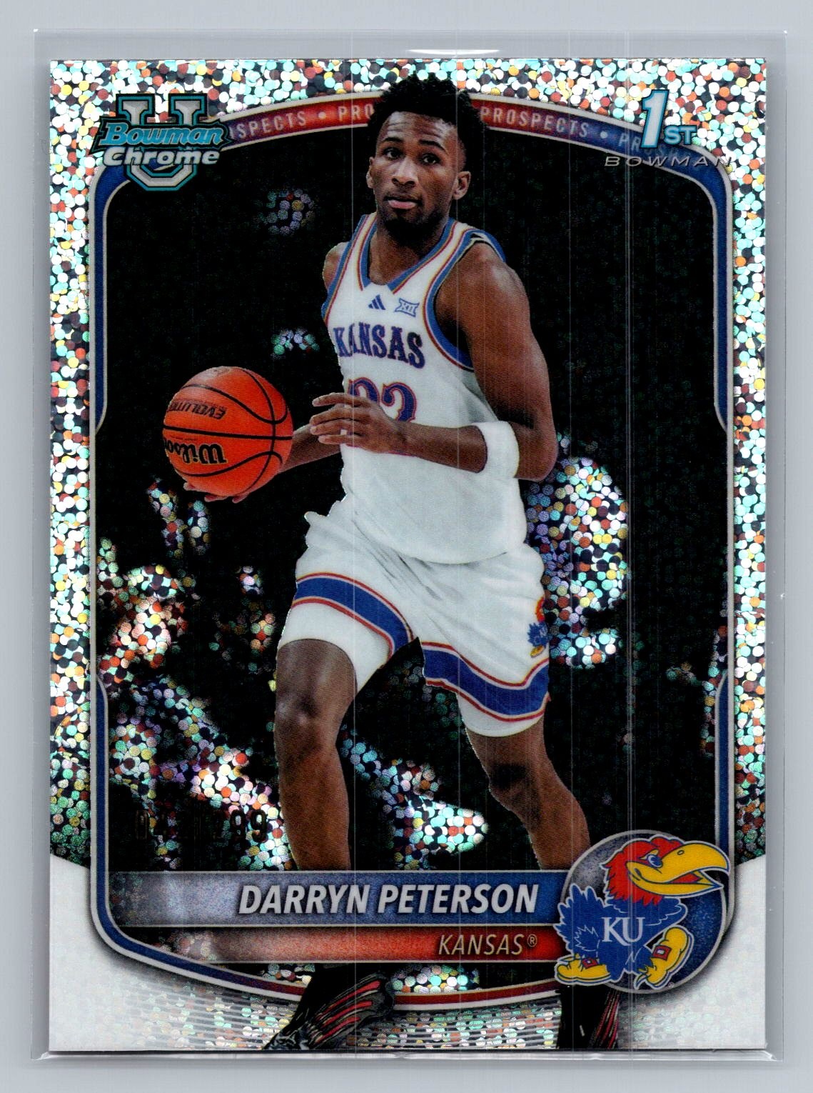 Darryn Peterson 2025-26 Bowman #BCP-2 Chrome Speckle Refractor #/299 1st