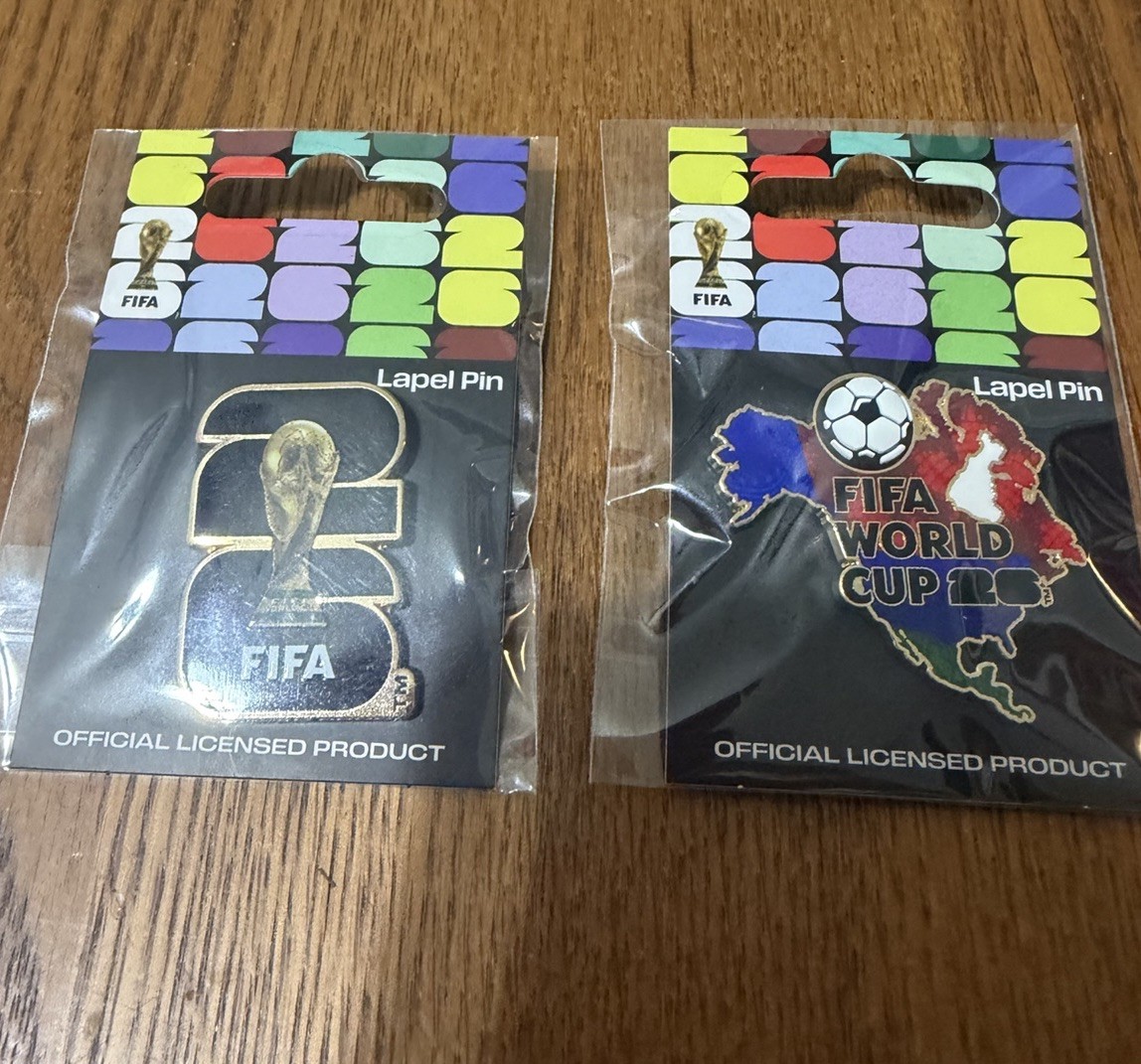 2x Sealed Official FIFA 2026 World Cup Pins Magnet Magnets – Varies