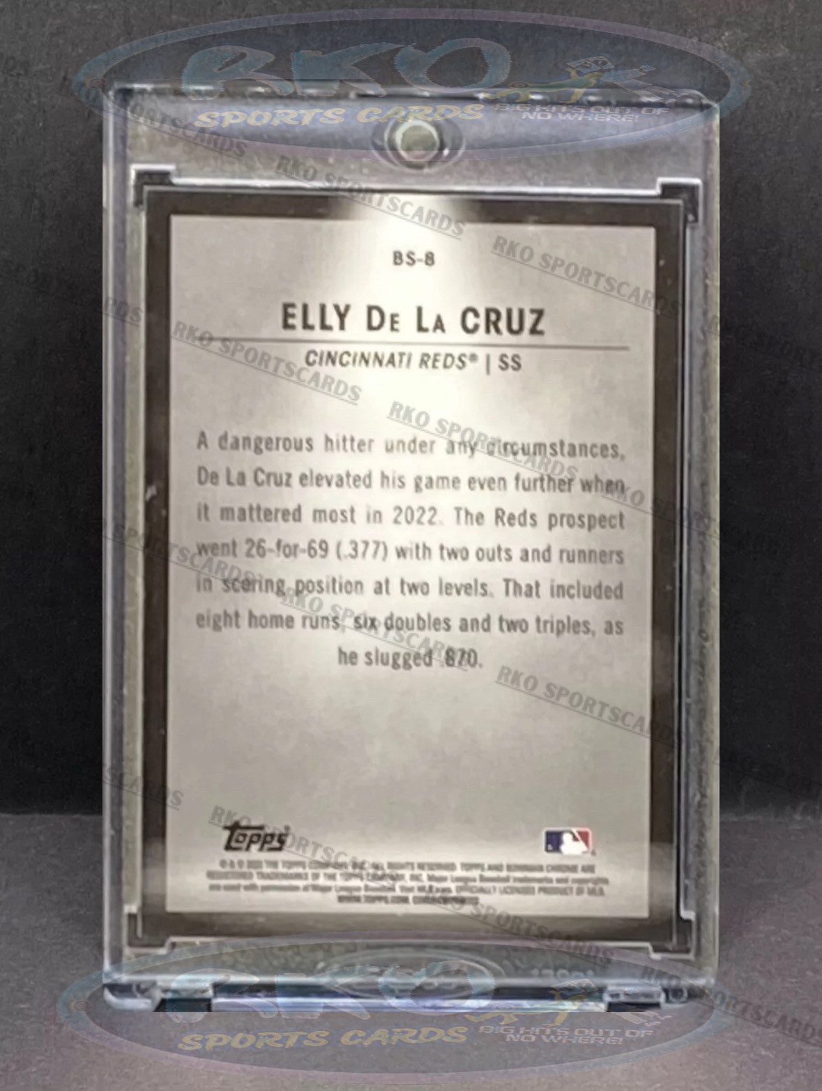 ELLY DE LA CRUZ BLACK REFRACTOR ROOKIE INVESTMENT CARD SP BOWMAN CHROME ROY REDS