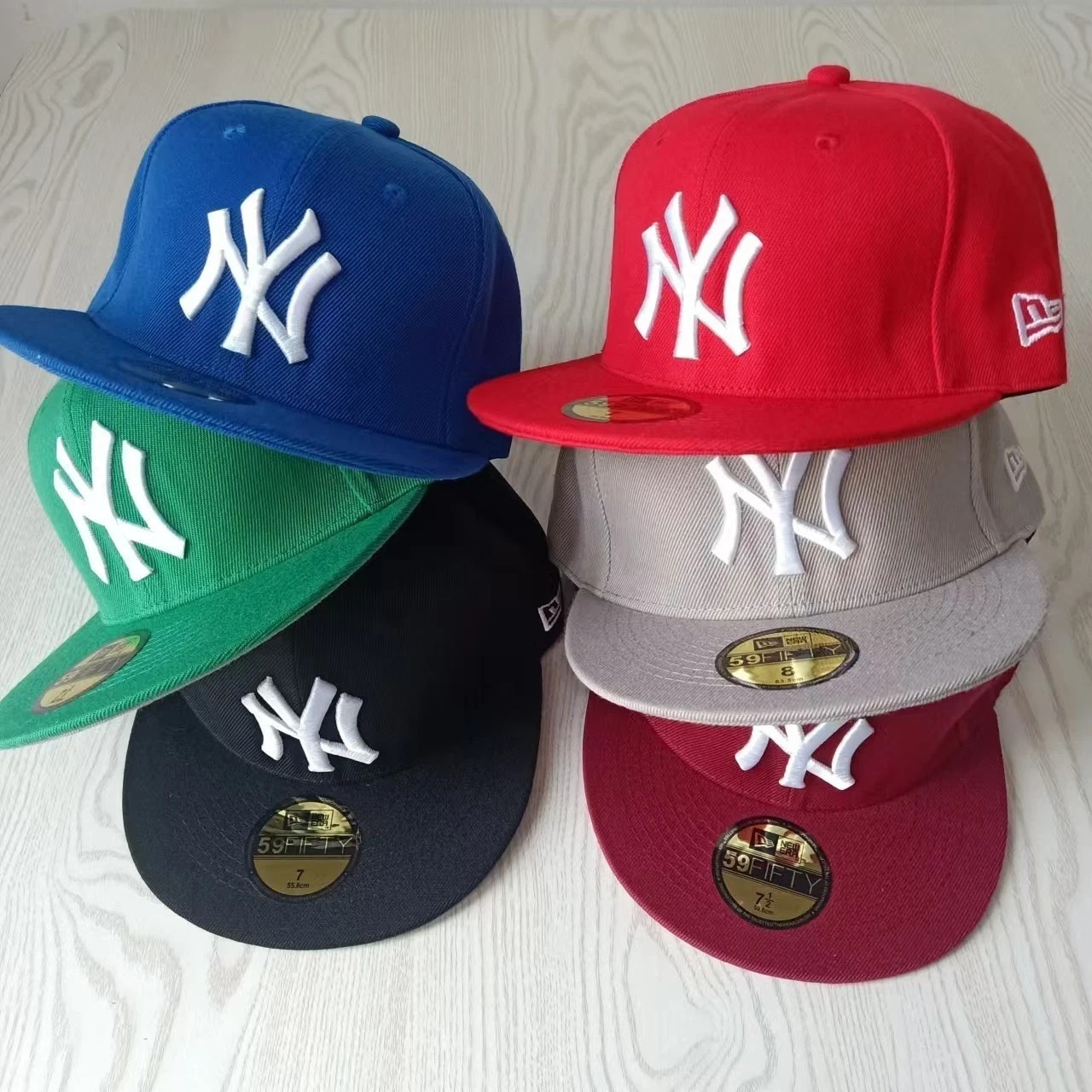 Men’s New York NYY MLB Yankees Basic 59FIFTY Fitted Cap 5950 Baseball Hat IN BOX