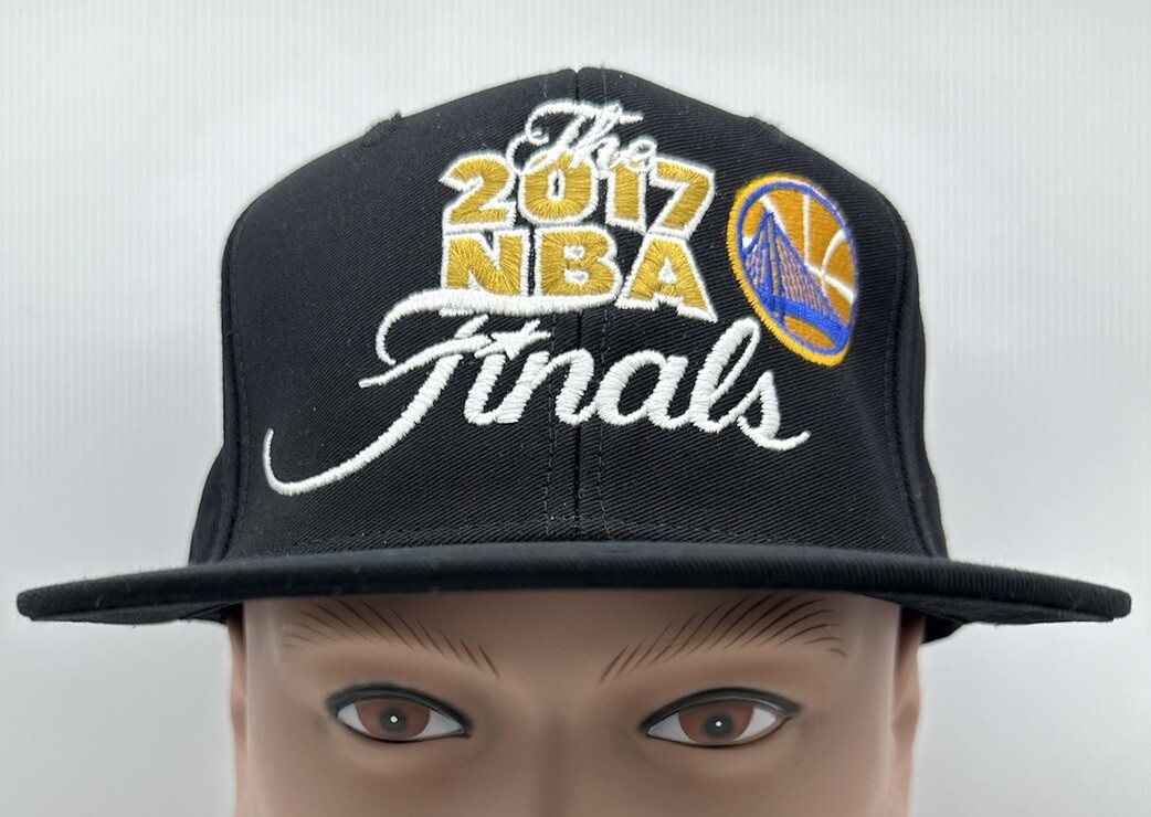 ERROR RARE 2017 Golden State Warrior Basketball Finals Hat Vintage SnapBack NOS