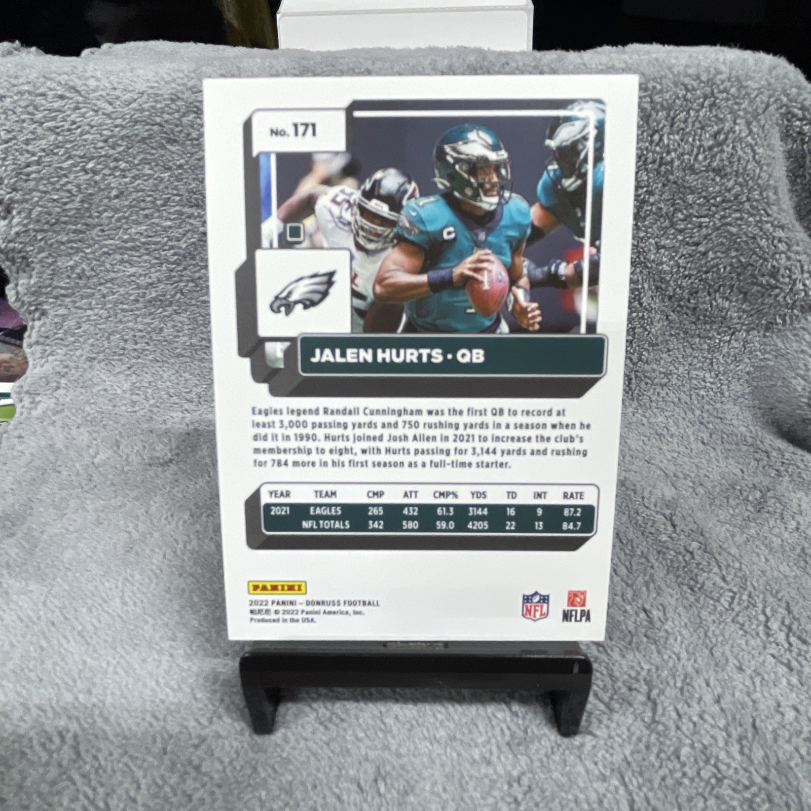 2022 Panini Donruss – Jalen Hurts #171 Press Proof Premium