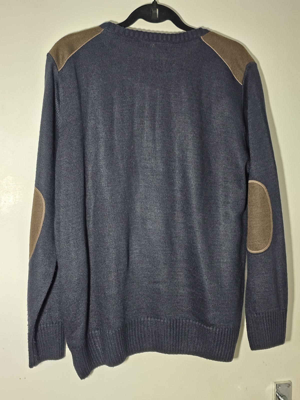 Vintage Ipswich Town “78” Pullover Knit Sweater Padded Elbows Navy Jumper XL