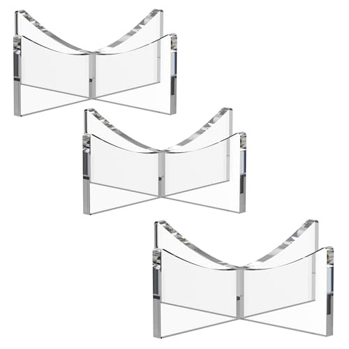 Acrylic Ball Holder 3-Pack, Small Size for Baseball, Small – 1.97 x 1.1 inch