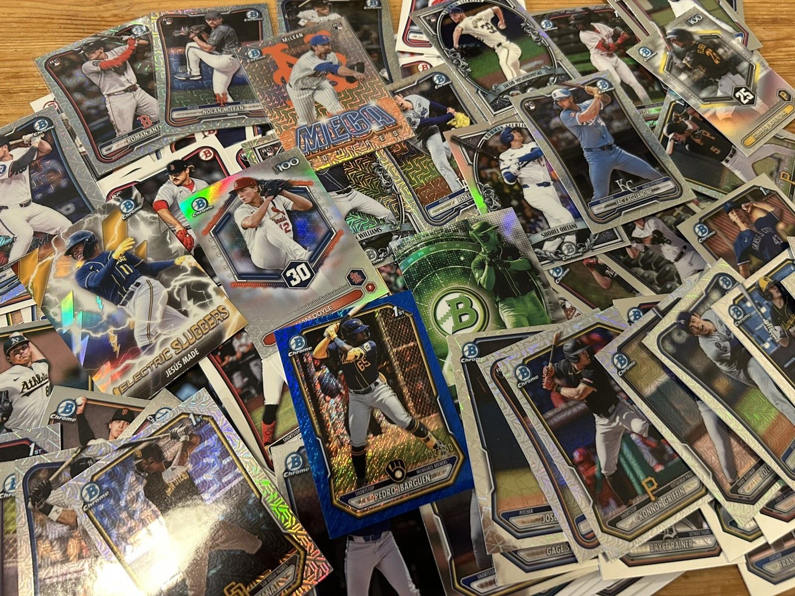 50 Card Lot – ALL 2026 Topps Baseball Sets – Topps Finest, Series 2, Bowman&More