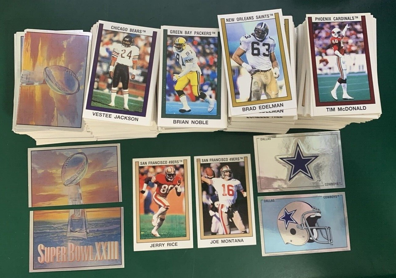 1989 Panini Football Stickers SET BREAK singles – rookies, HOFers, #201-416
