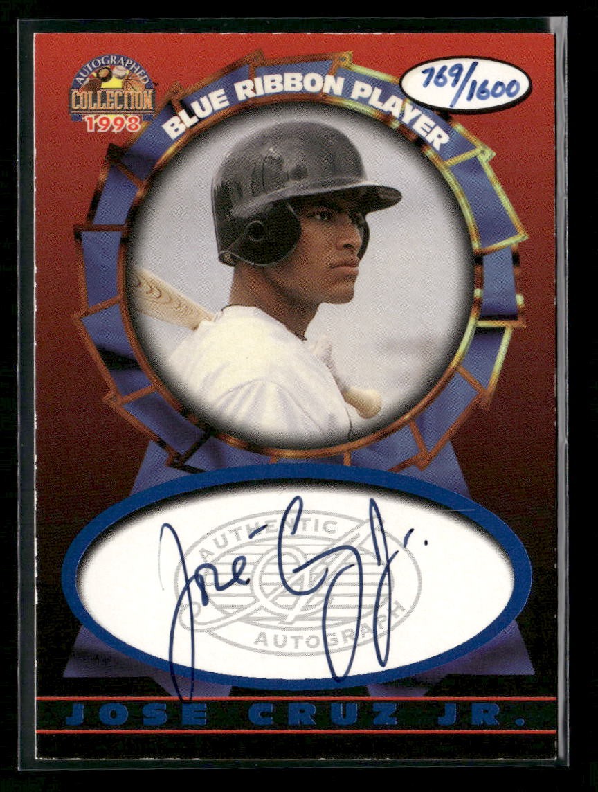 1997 Score Board Jose Cruz Jr. On Card Auto Autograph /1600