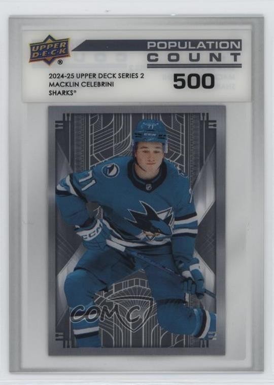2024 Series 2 Population Count 500 /500 Macklin Celebrini #PC-42 Rookie RC 0l45