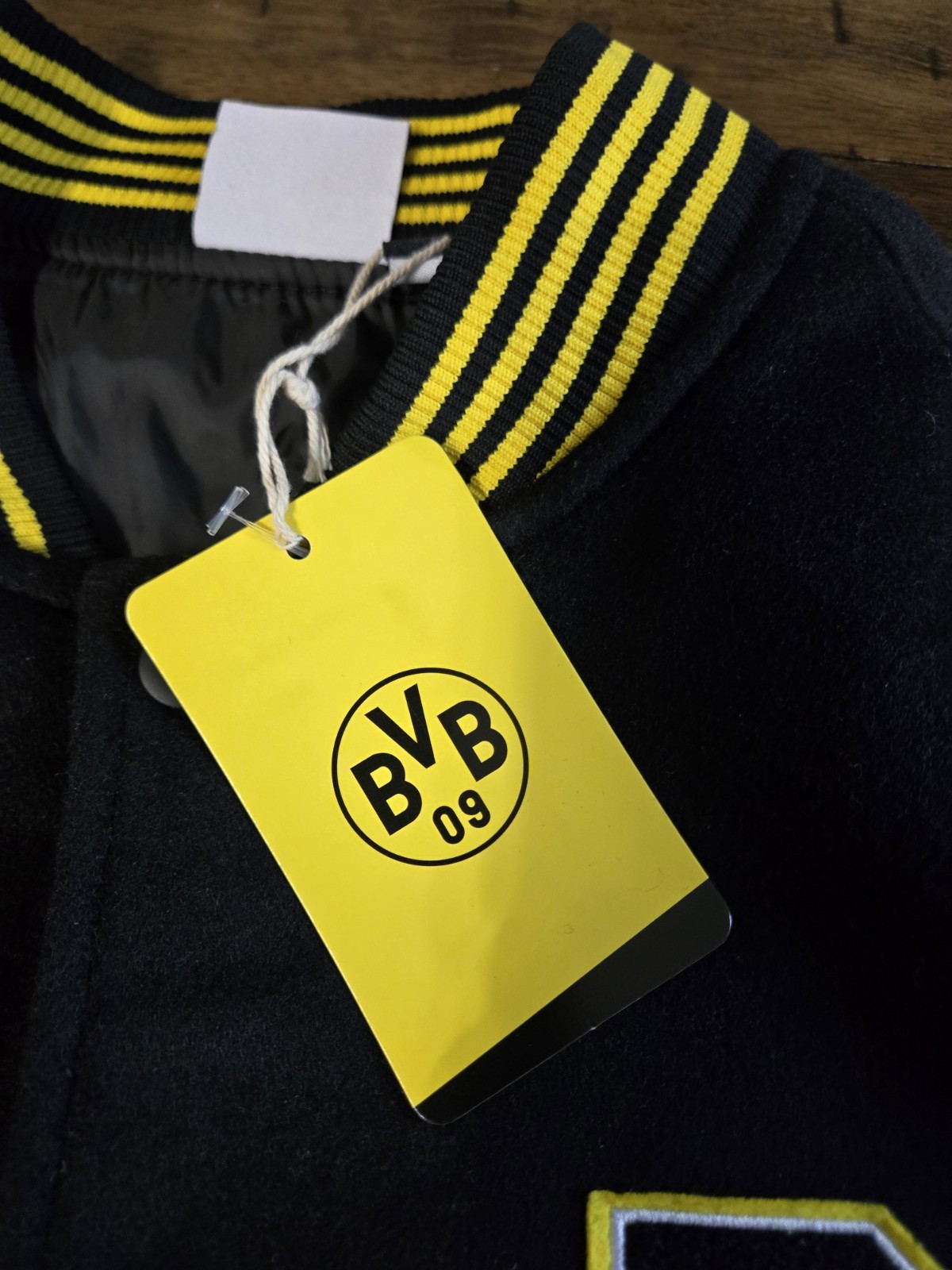 Sport Design Sweden Adult Borussia Dortmund 23/24 Varsity Black Button-up Jacket