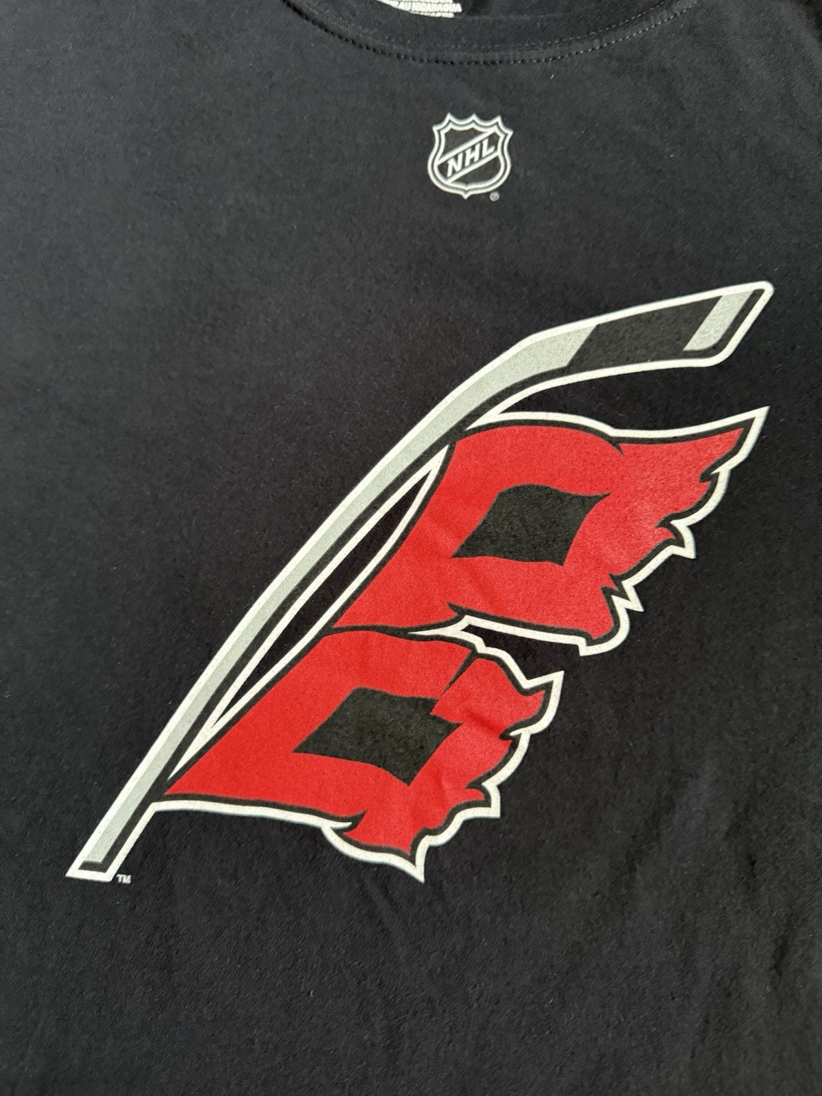 NHL Carolina Hurricanes Jordan Staal #11 T Shirt Fanatics Black Size Large