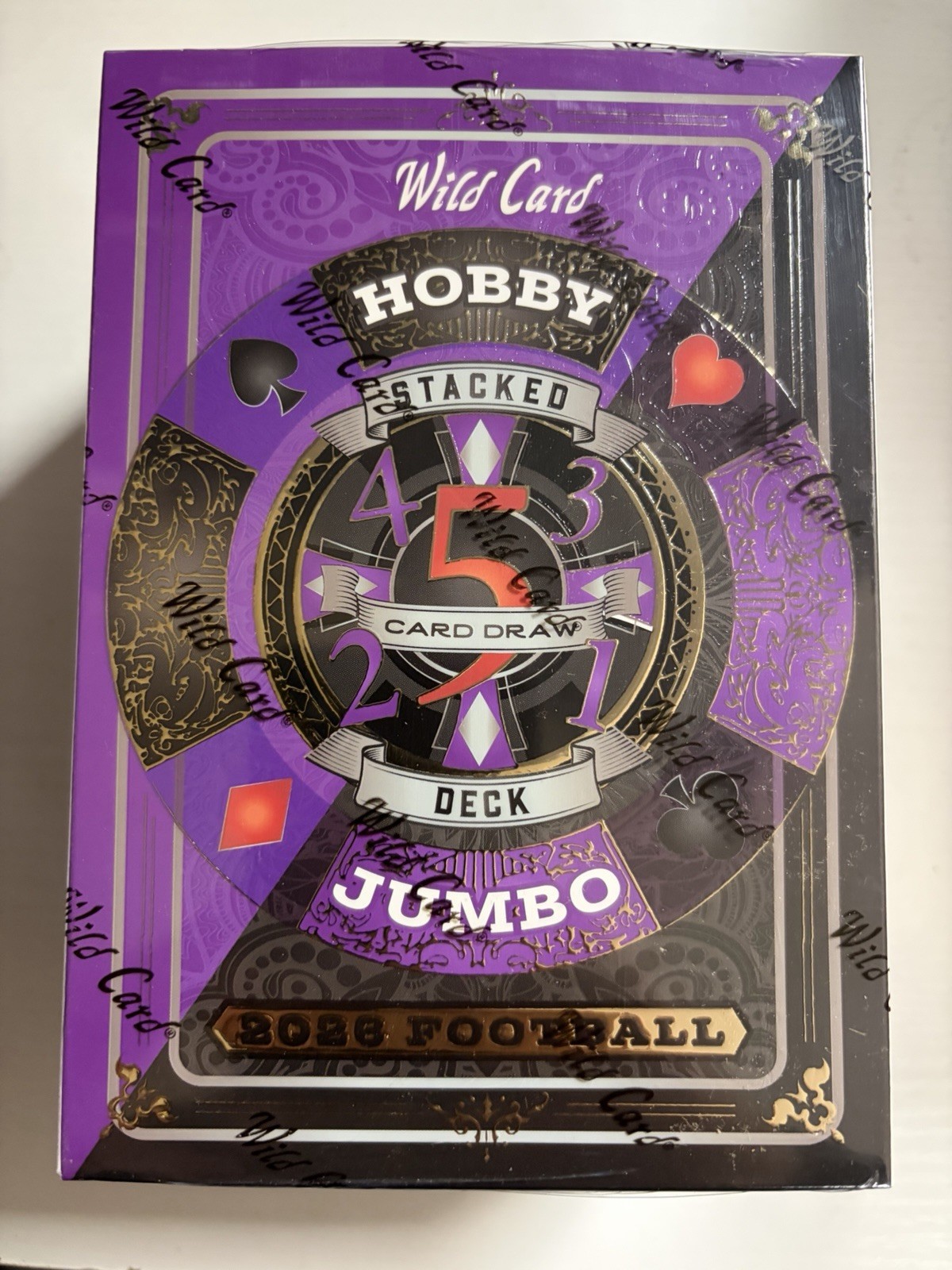 2026 Wild Card Football Hobby Jumbo Box Sealed- 5 Packs (1 Guaranteed 1/1)