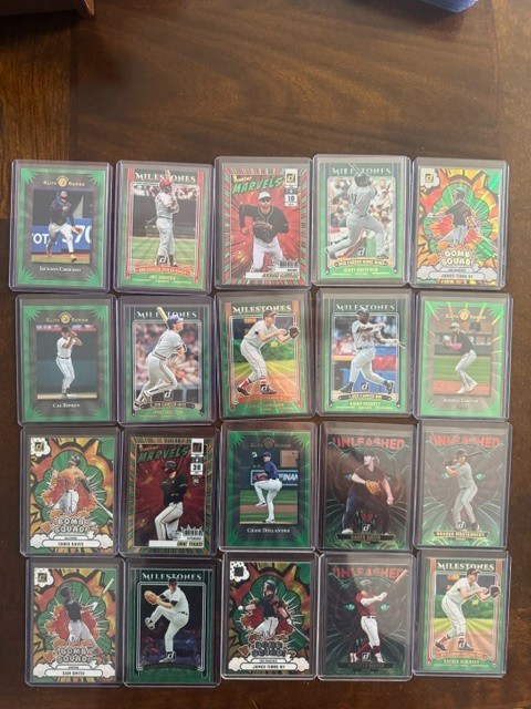 2025 Donruss 272 Card Color # Lot – Green, Purple, Orange, Red, Green SP CRAZY!