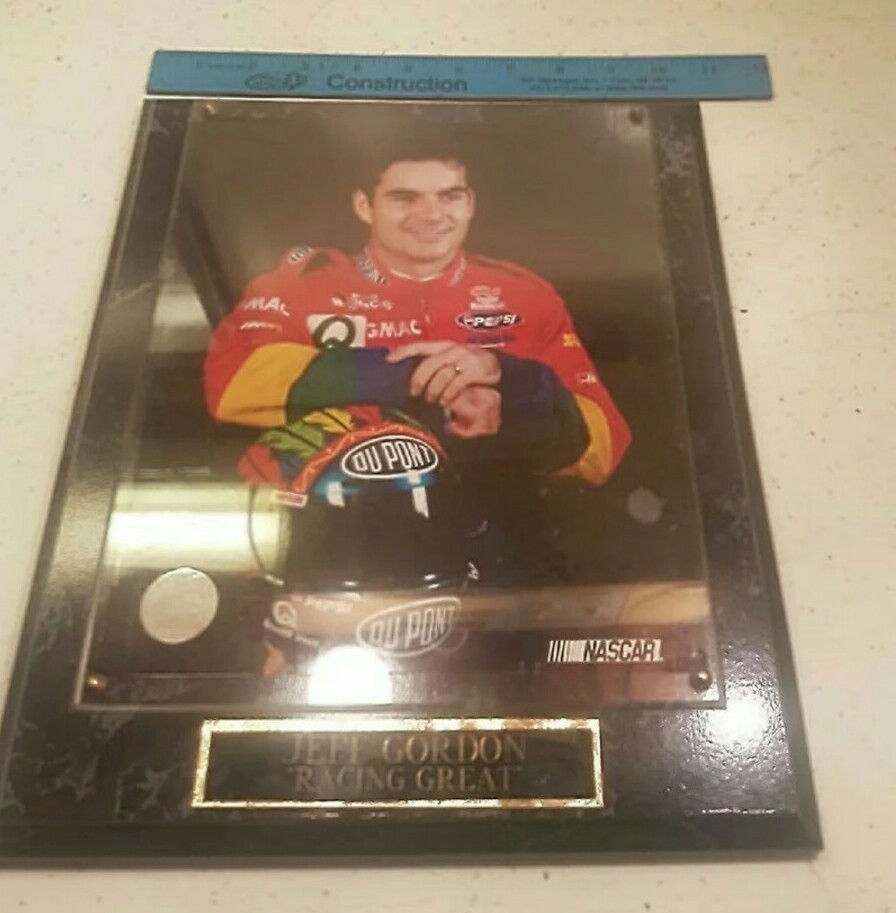 Nascar Jeff Gordon Plaque 10.5×13.5in